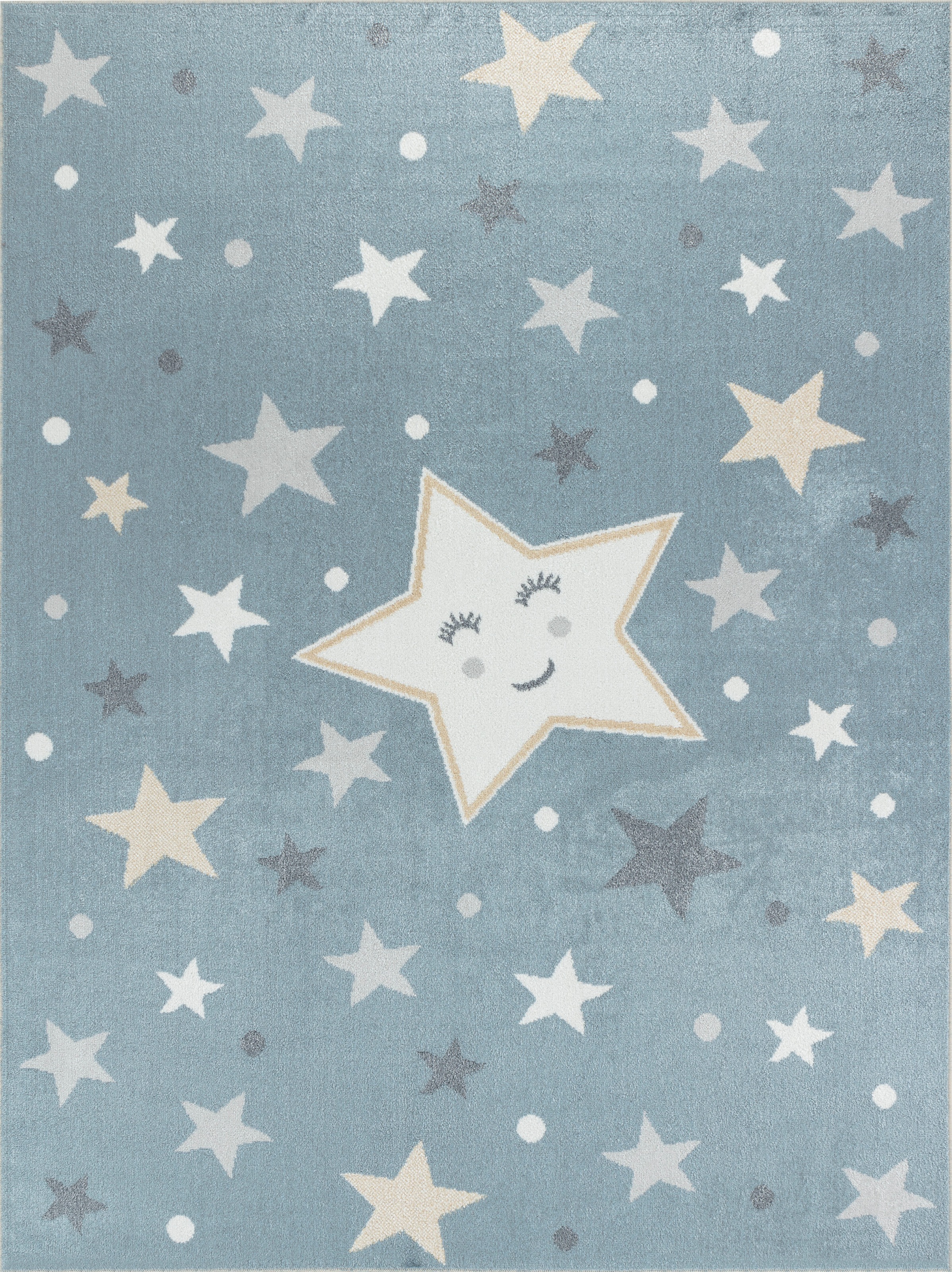 Livabliss Kinderteppich »BEED«, rechteckig, 6 mm Höhe, Kids, Sterne