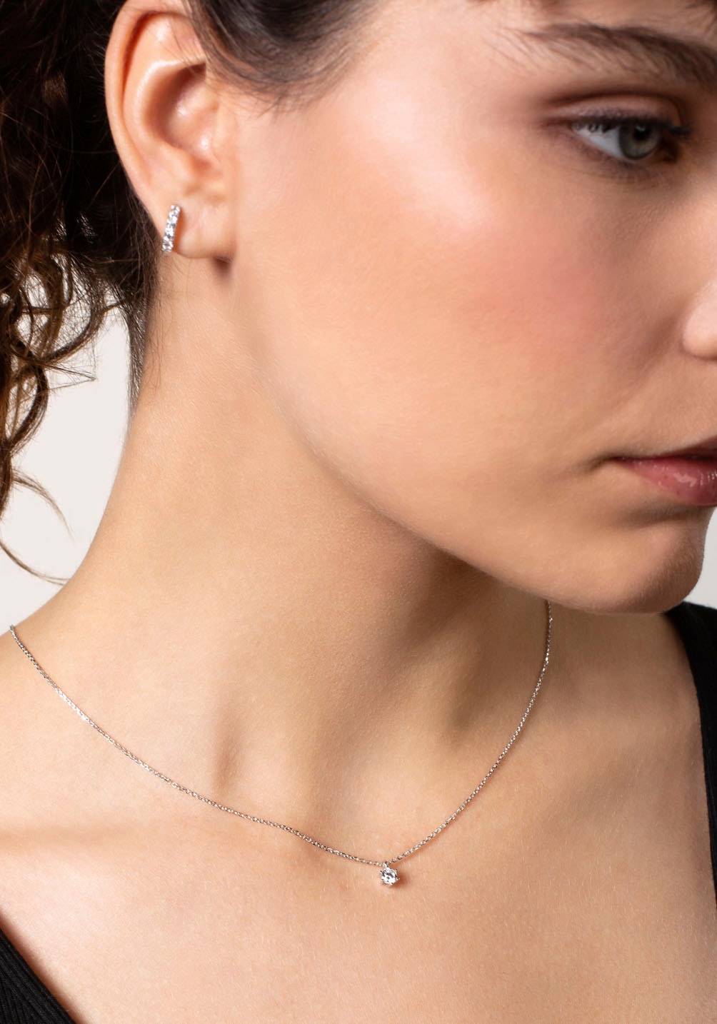 XENOX Kette mit Anhänger »XS KRAPPE SILBER, XS7380«, mit Zirkonia (synth.)
