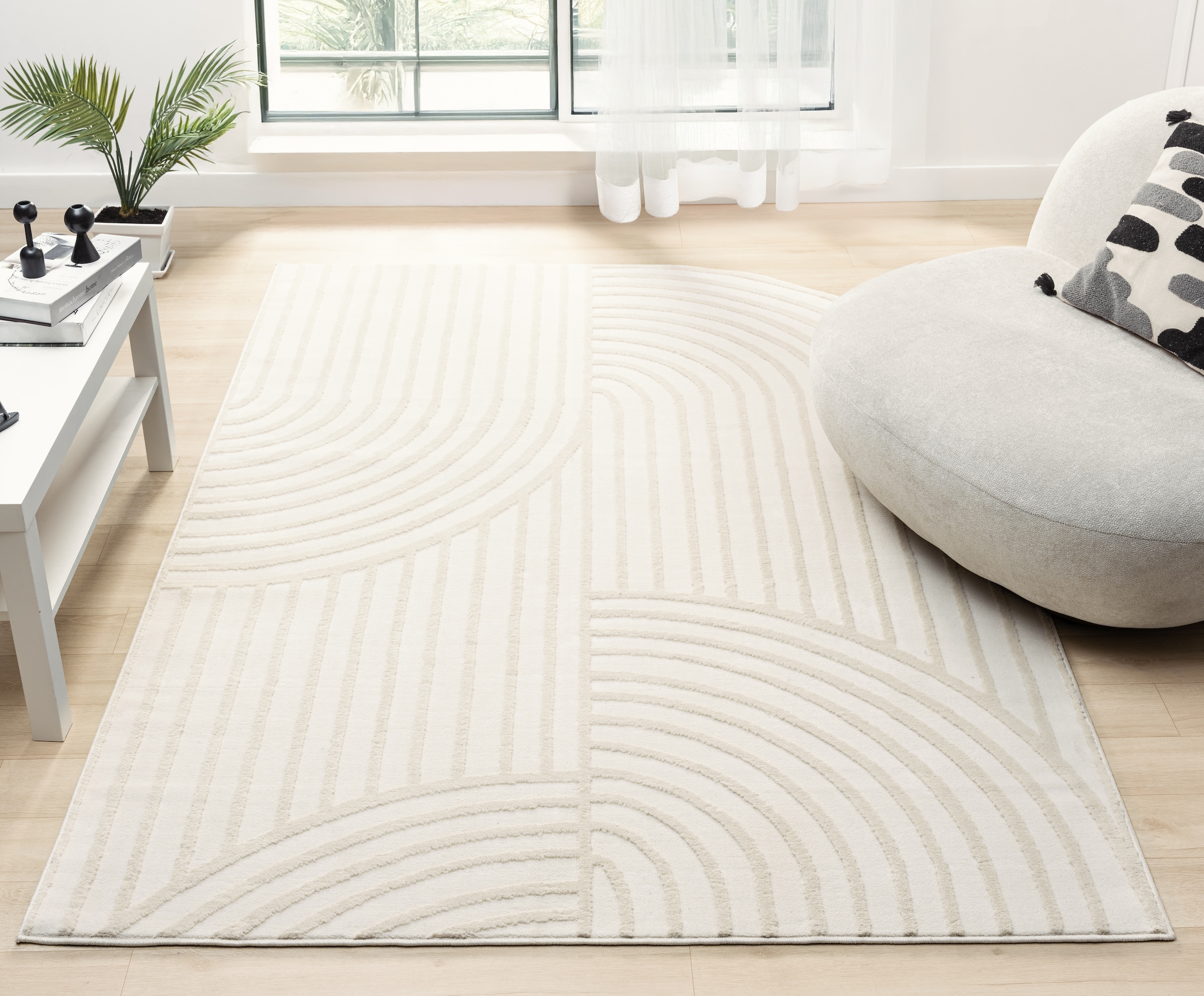s.Oliver Teppich »Cilla, besondere Form, modernes Design, dichte Qualität« rechteckig 11 mm Höhe Woll-Look, Skandi, Boho, leichter Glanz, Wohnzimmer, Schlafzimmer