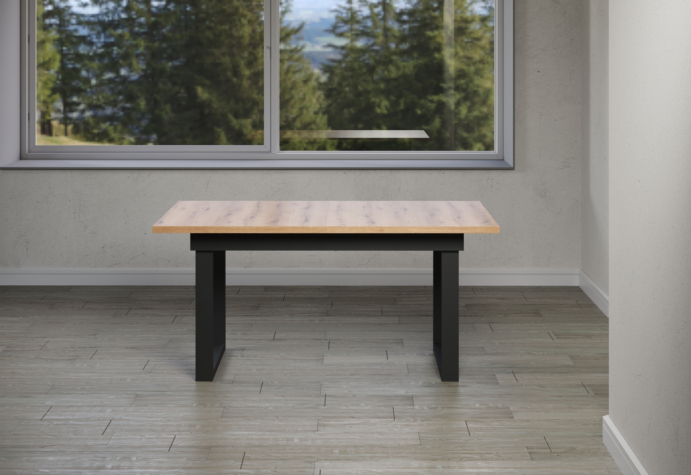 INOSIGN Esstisch »Valencia« 1 Stk. tlg. Synchroauszug; Metallkufen, ausziehbar auf 200 cm