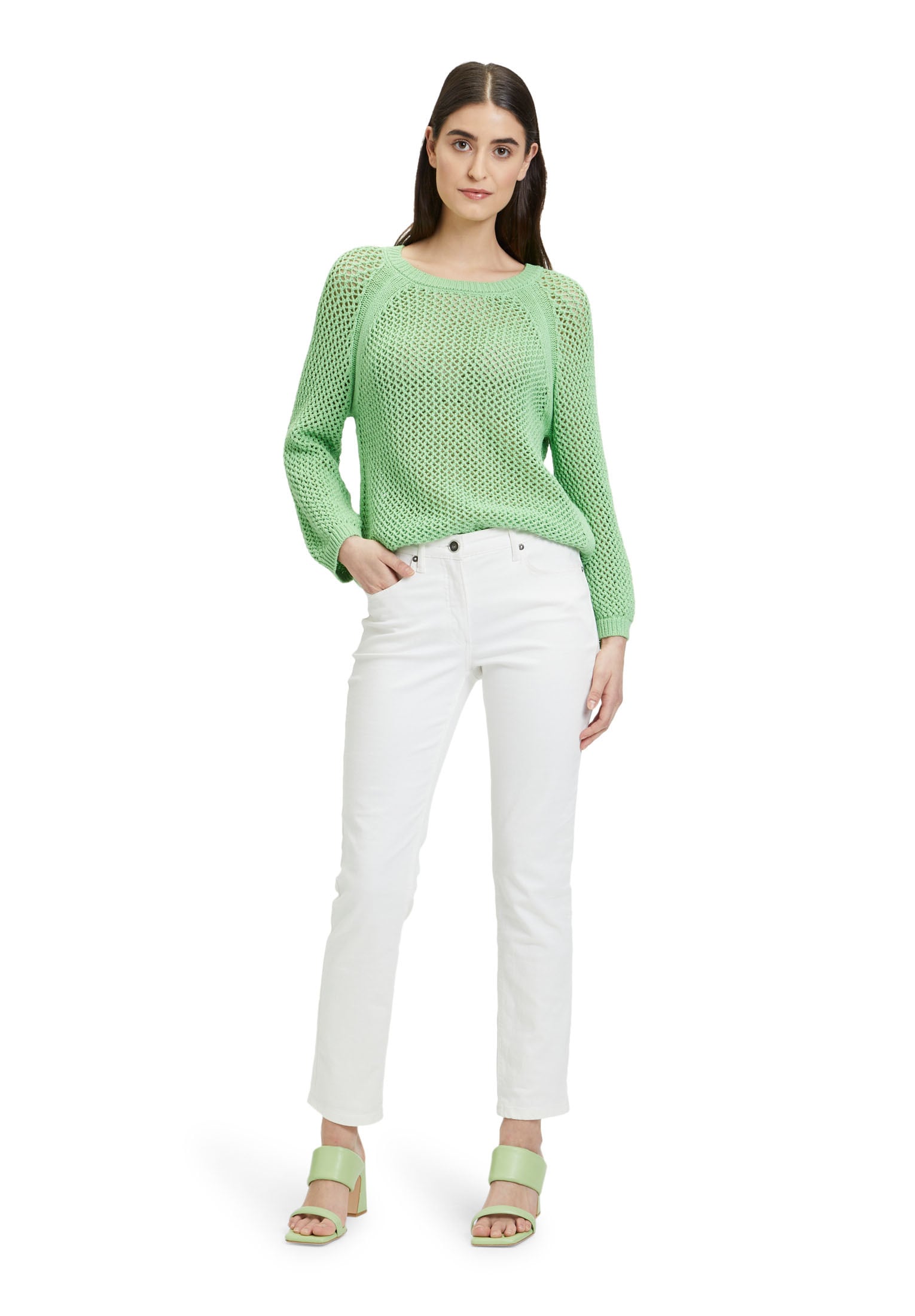 Betty Barclay Rundhalspullover »Grobstrick-Pullover mit Strickdetails«