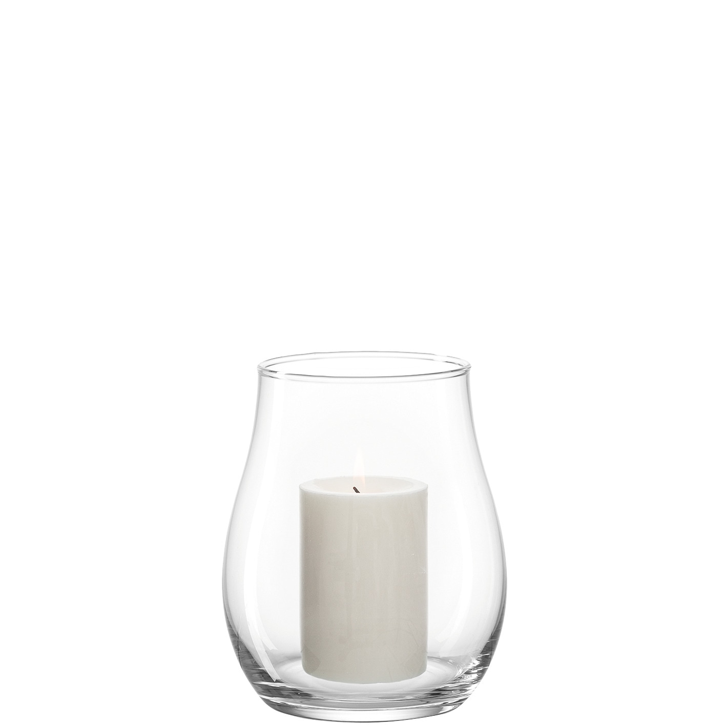 LEONARDO Windlicht »Kerzenhalter GIARDINO, für Stumpenkerzen«, (1 St.), Vase aus Glas, Spülmaschinenfest