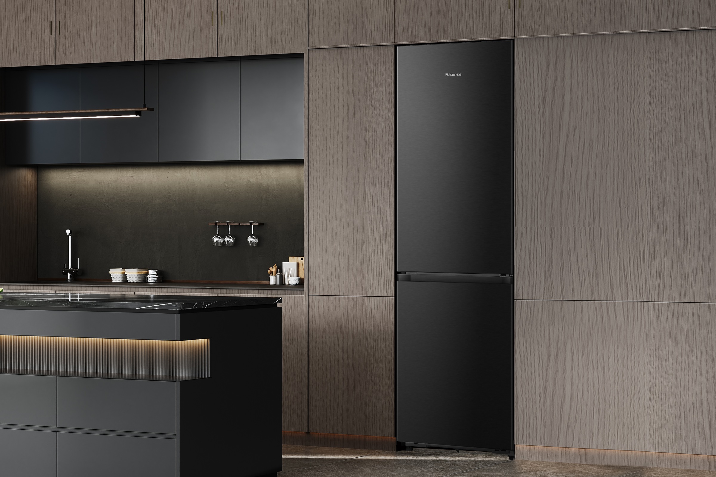 Hisense Kühl-/Gefrierkombination »RB3K330SAFC« 185,6 cm hoch 59,5 cm breit Total NoFrost