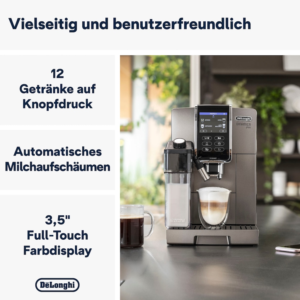 De'Longhi Kaffeevollautomat »Dinamica Plus ECAM 370.95.T«