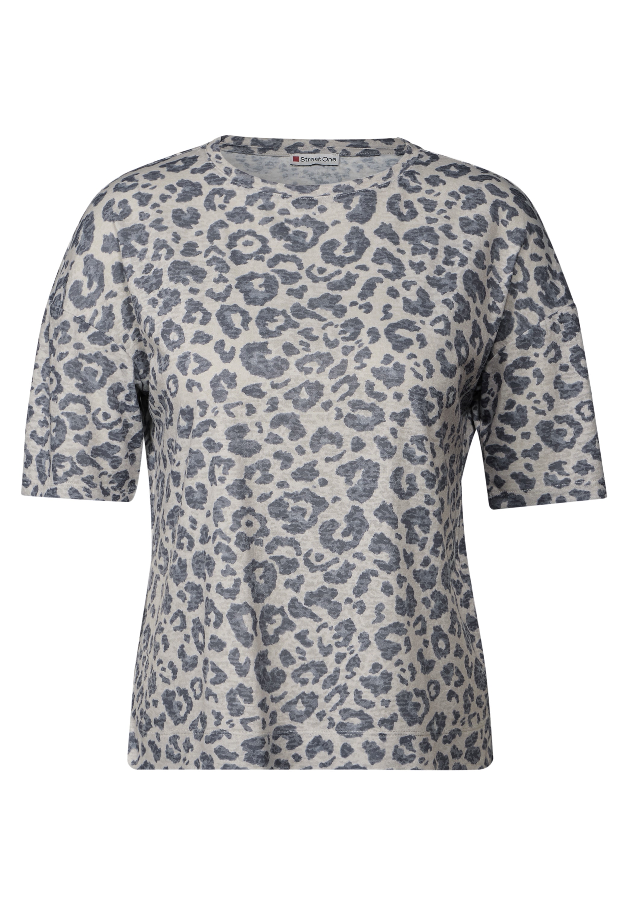 STREET ONE T-Shirt, mit Leo-Muster