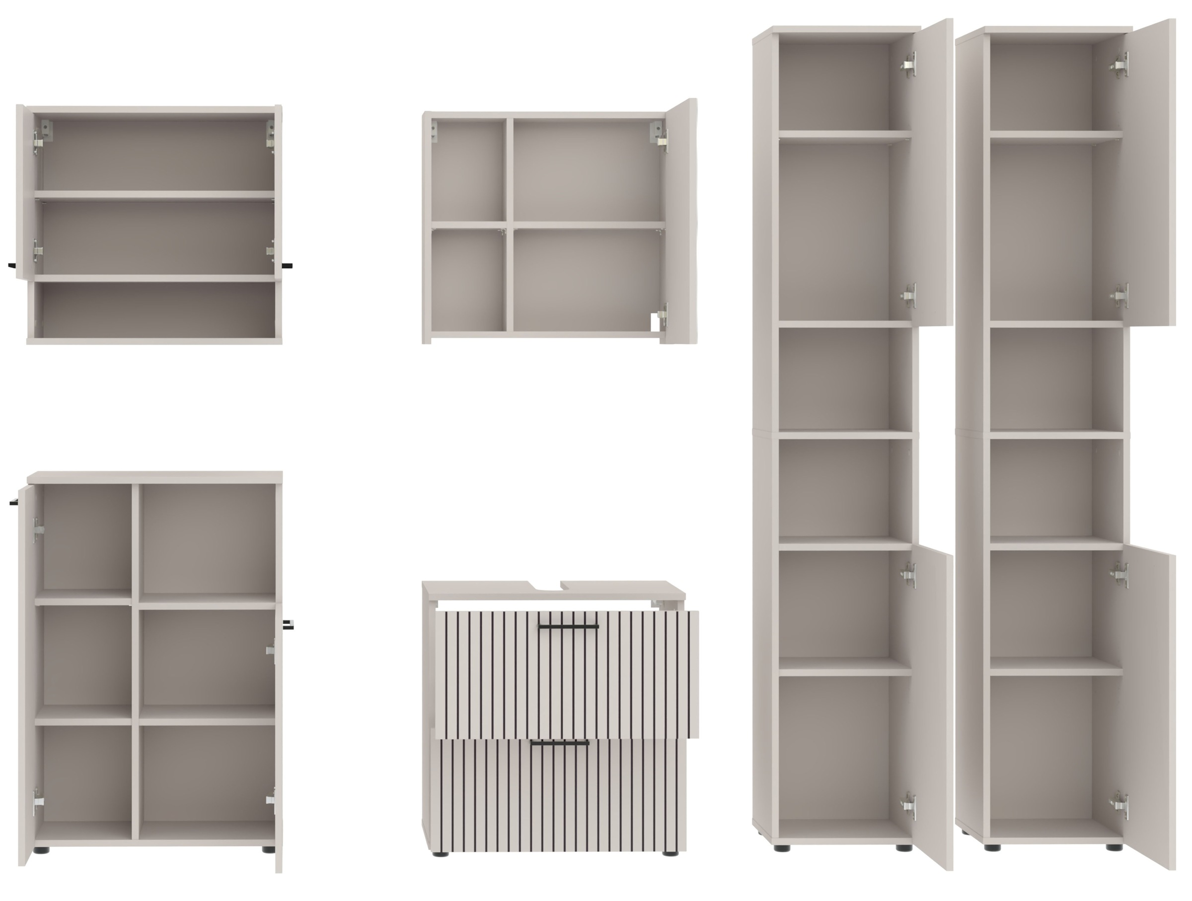 RESPEKTA Badezimmer-Set »Tilda« 6 Stk. tlg.