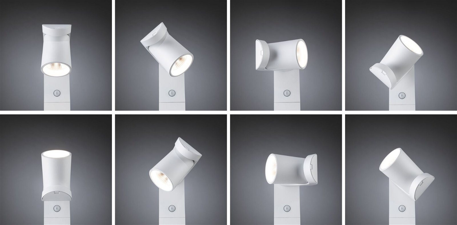 Paulmann LED Pollerleuchte »Cuff IP44 782mm 3000K 10W 700lm 230V 70° Aluminium«, 1 flammig, Bewegungsmelder