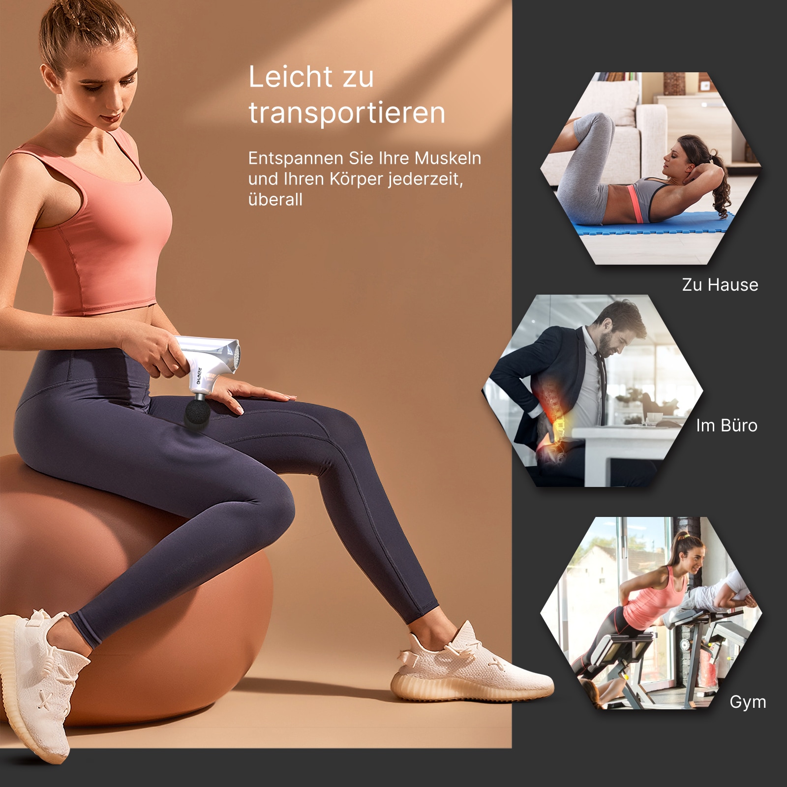 Renpho Massagepistole »Renpho Mini Massage Gun GM173« Ideal für Menschen, die viel unterwegs sind