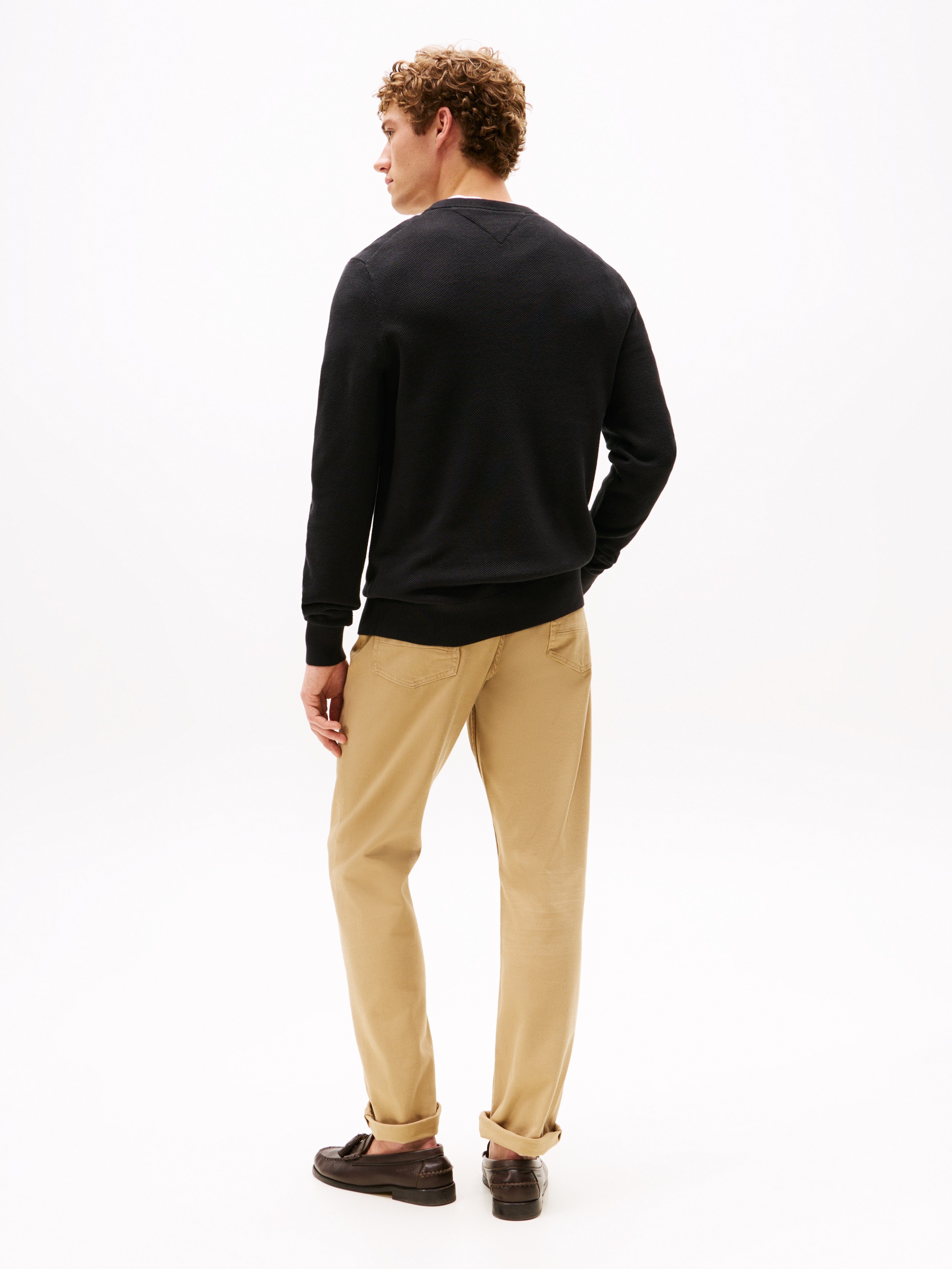 Tommy Hilfiger Rundhalspullover »ESSENTIAL STRUCTURE CREW NECK«, mit feiner Struktur