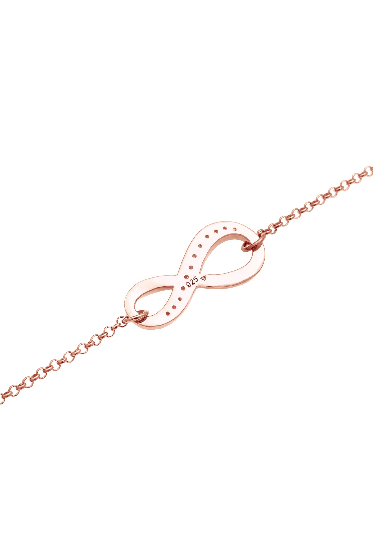Elli Armkette »Armband Infinity / Unendlichkeit Zirkonia 925 Silber«