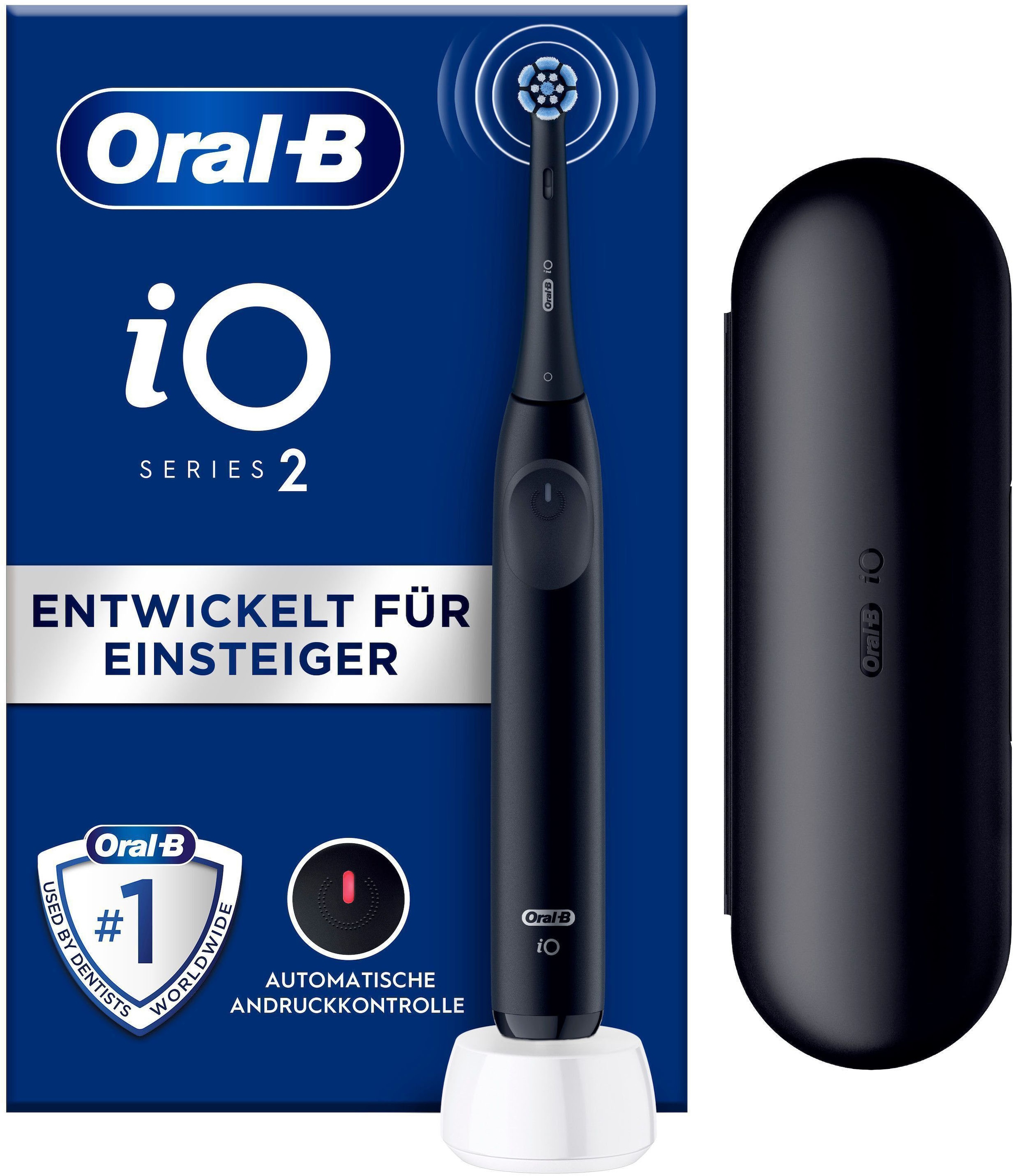 Oral-B Elektrische Zahnbürste »iO Series 2«, 1 St. Aufsteckbürsten, für die sanfte Reinigung,...