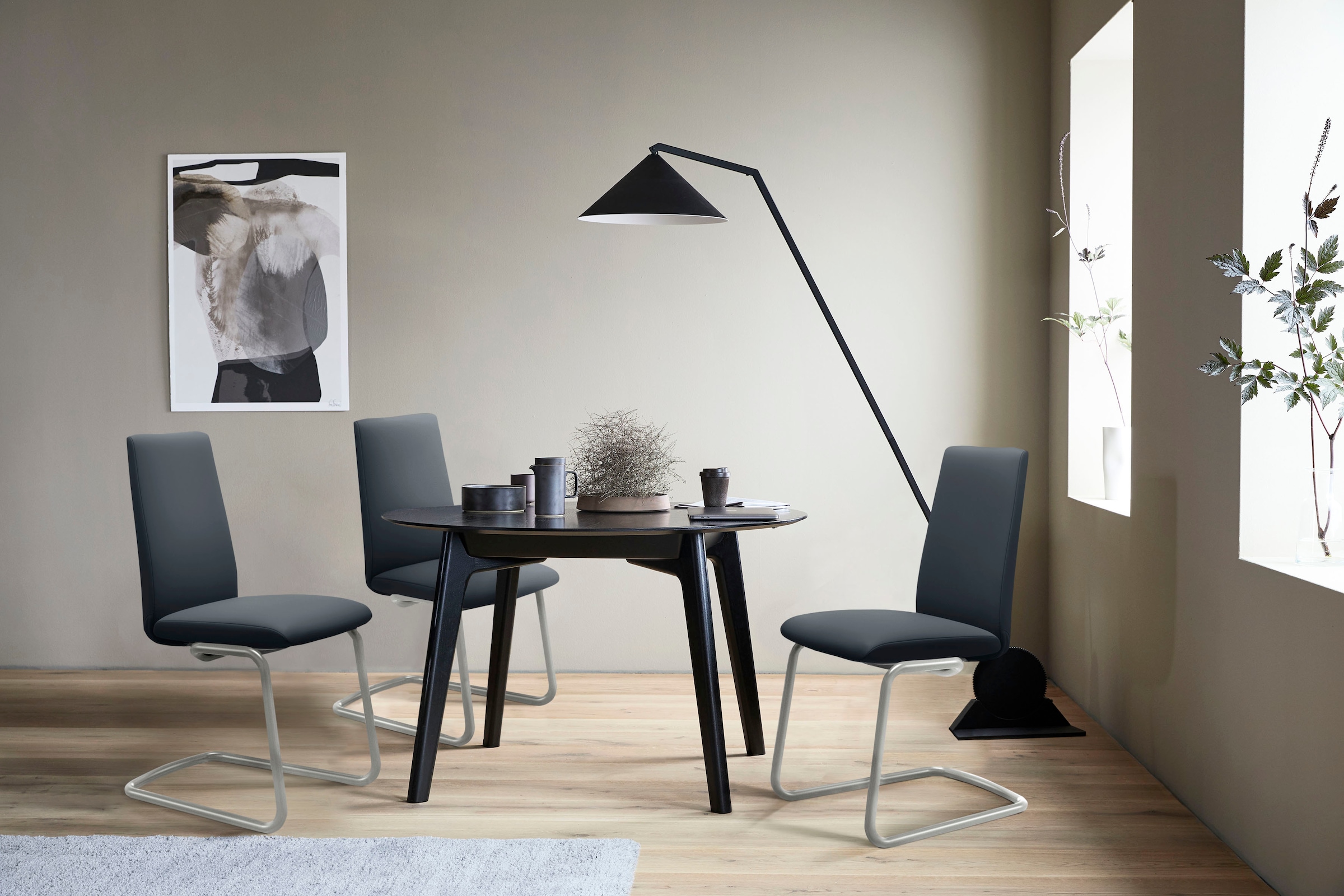 Stressless® Polsterstuhl »Laurel«, Leder PALOMA, Low Back, Größe M, mit Beinen aus Stahl in Chrom glänzend
