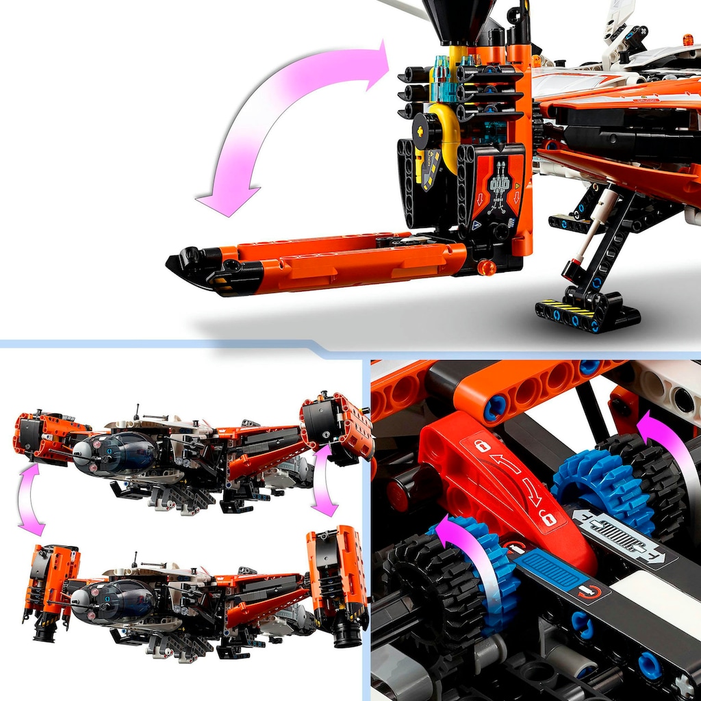 LEGO® Konstruktionsspielsteine »VTOL Schwerlastraumfrachter LT81 (42181), LEGO® Technic«, (1365 St.), Made in Europe