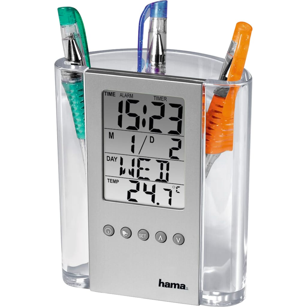 Hama Innenwetterstation »LCD-Thermometer und Stifthalter«