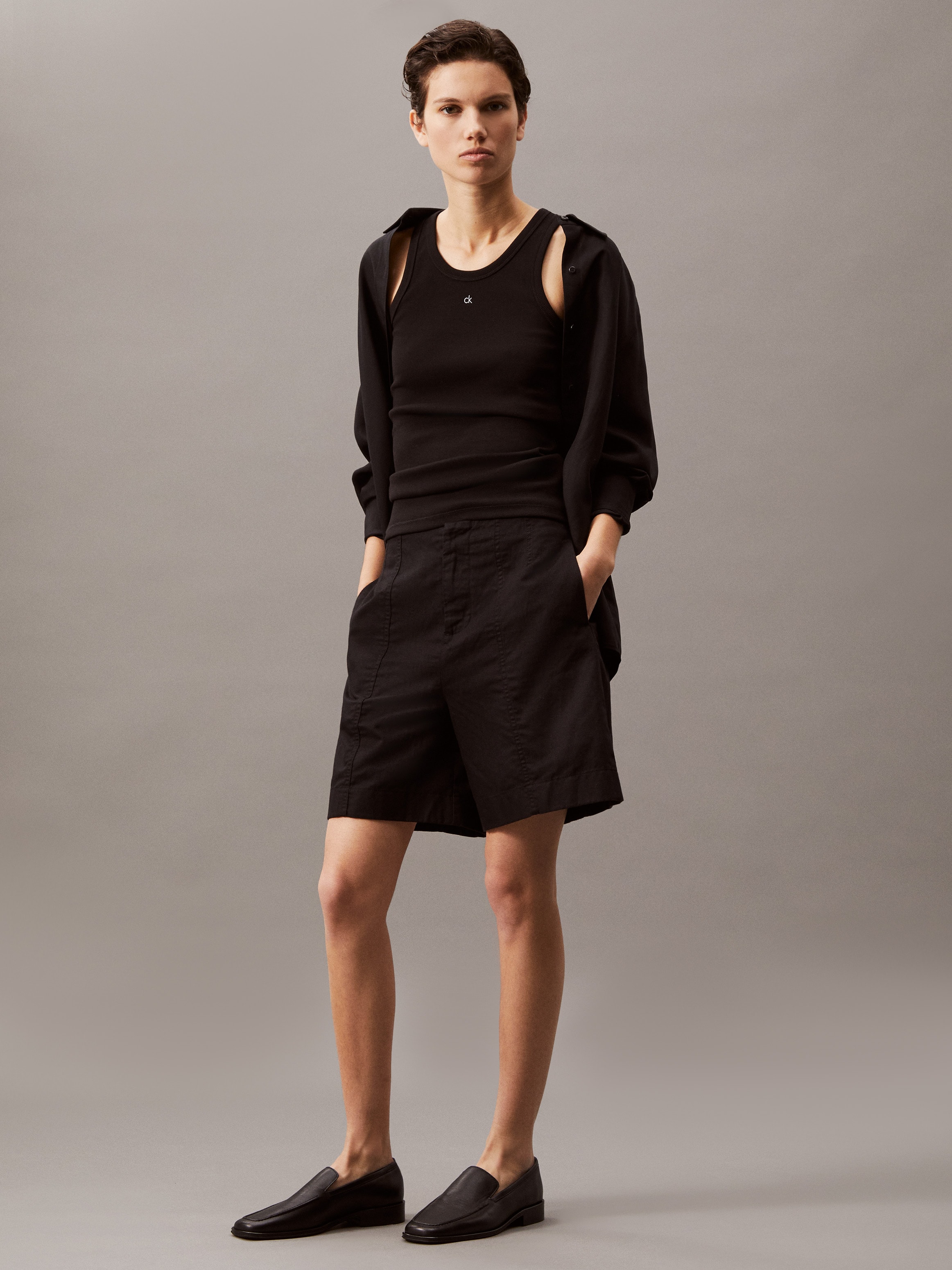 Calvin Klein Jeans Bermudas »SOFT LINEN SHORT«, im Bermuda-Stil