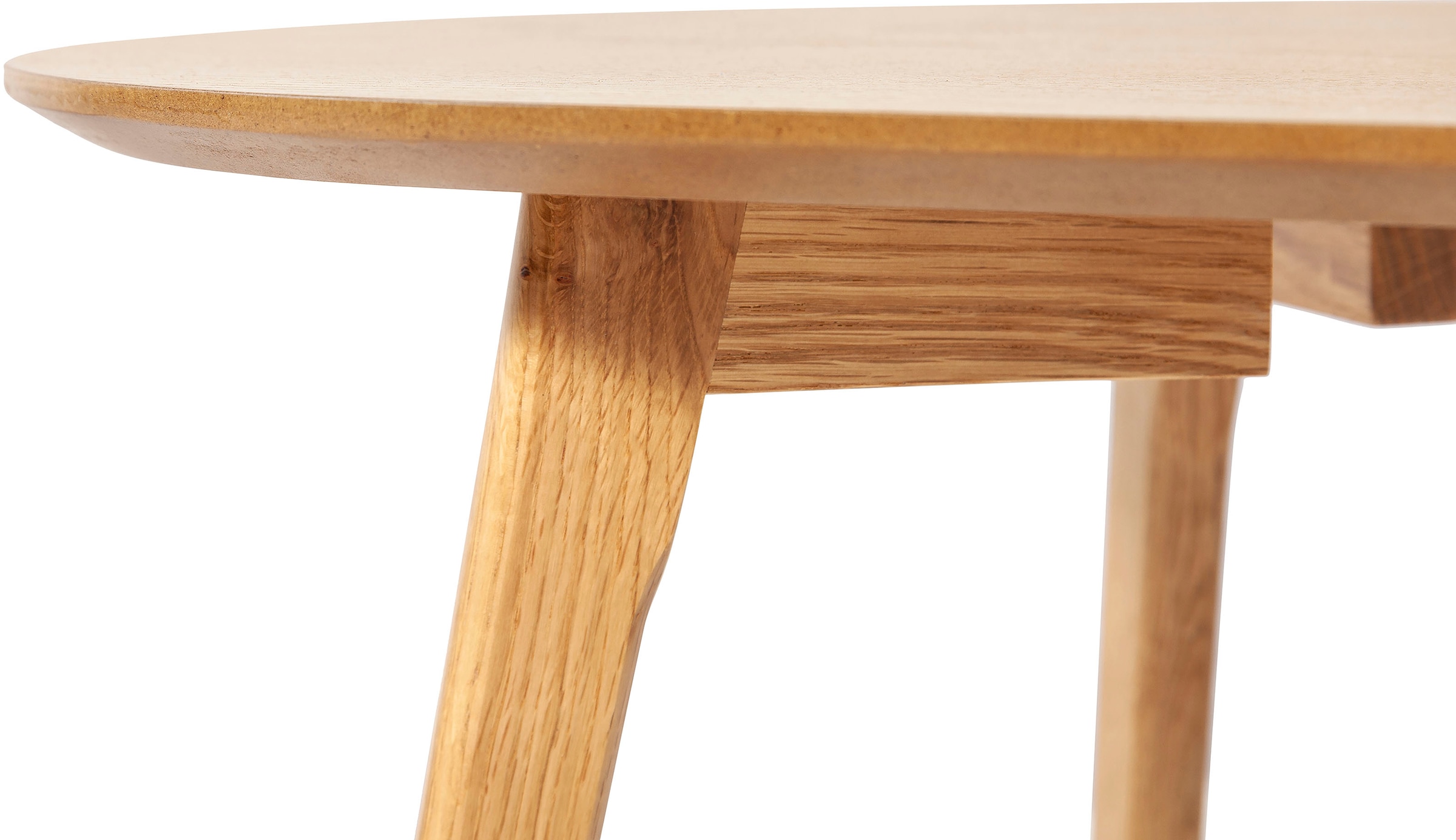 Homexperts Couchtisch »Lina«, (BxT) 85x48 cm, oval, aus Massivholz Eiche