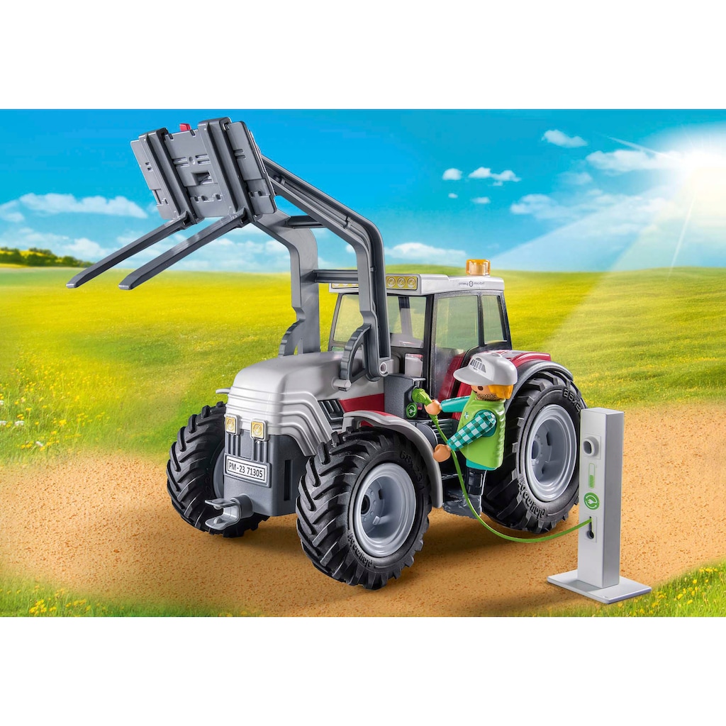 Playmobil® Konstruktions-Spielset »Großer Traktor (71305), Country«, (31 St.), teilweise aus recyceltem Material; Made in Germany