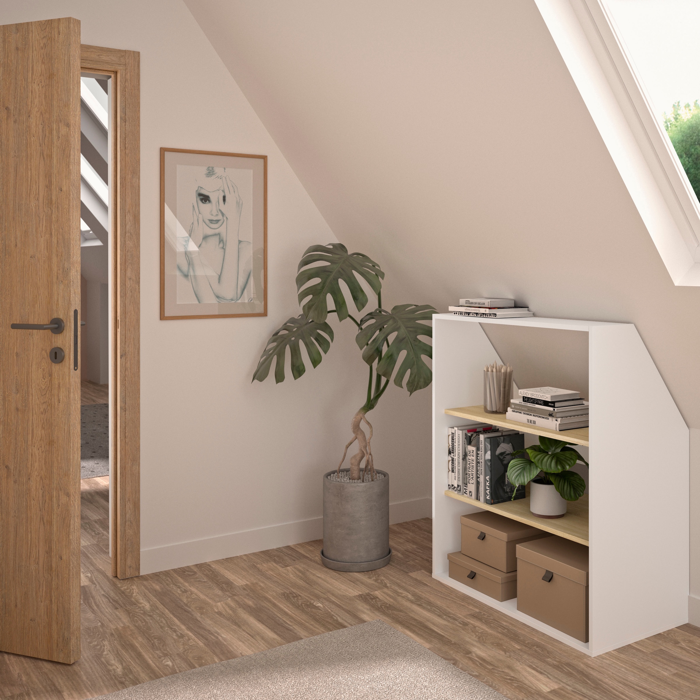 Gami Kleiderschrank »UNDER« Schrägschrank mit einer Tür