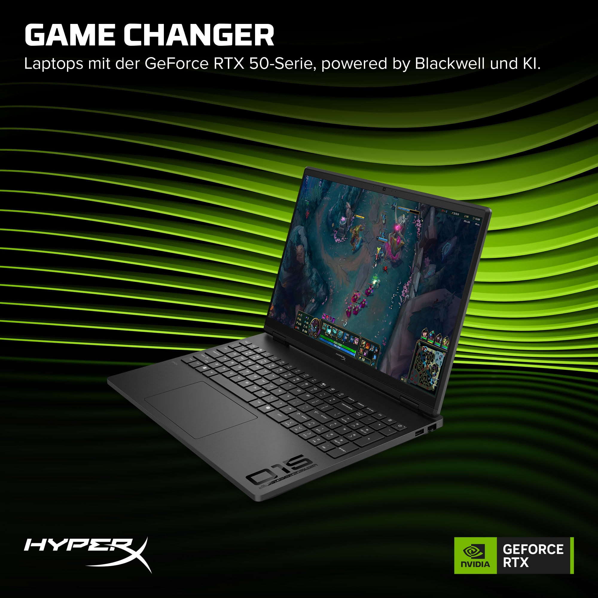 HP Gaming-Notebook »15-gb0071ng« 38,8 cm / 15,3 ″ AMD Ryzen 7 GeForce RTX 5070 512 GB SSD
