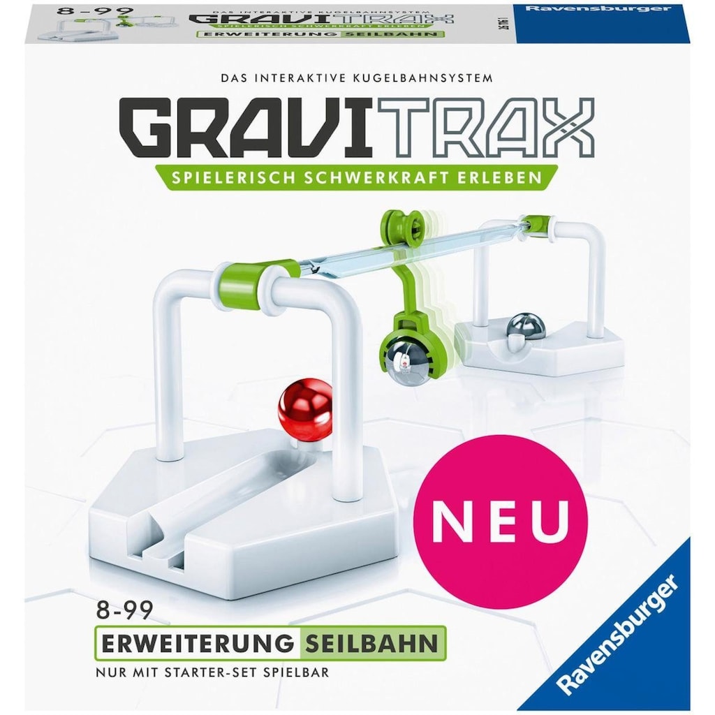 Ravensburger Kugelbahn-Bausatz »GraviTrax® Seilbahn«, Made in Europe, FSC® - schützt Wald - weltweit