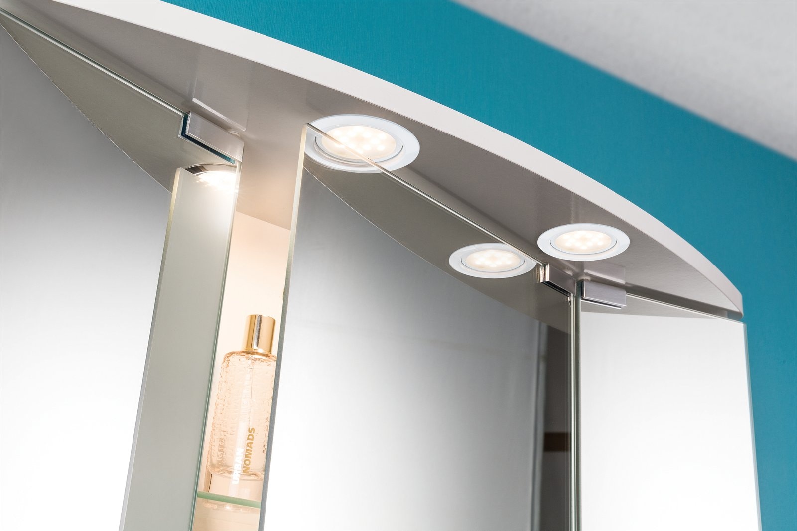 Paulmann Unterschrankleuchte »3x4,5W 12VA 230V/350mA 65mm Weiß/Metall Weiß, 3er Set«, 3 flammig, LED Möbel Einbauleuchten Set