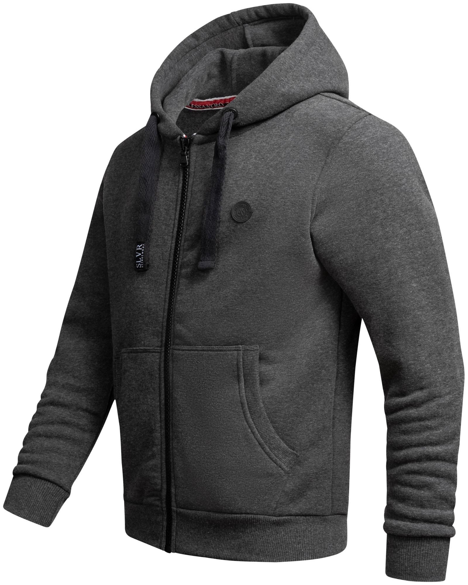 Alessandro Salvarini Sweatjacke »Alessandro Salvarini Herren Sweatjacke Hoodie AS313«