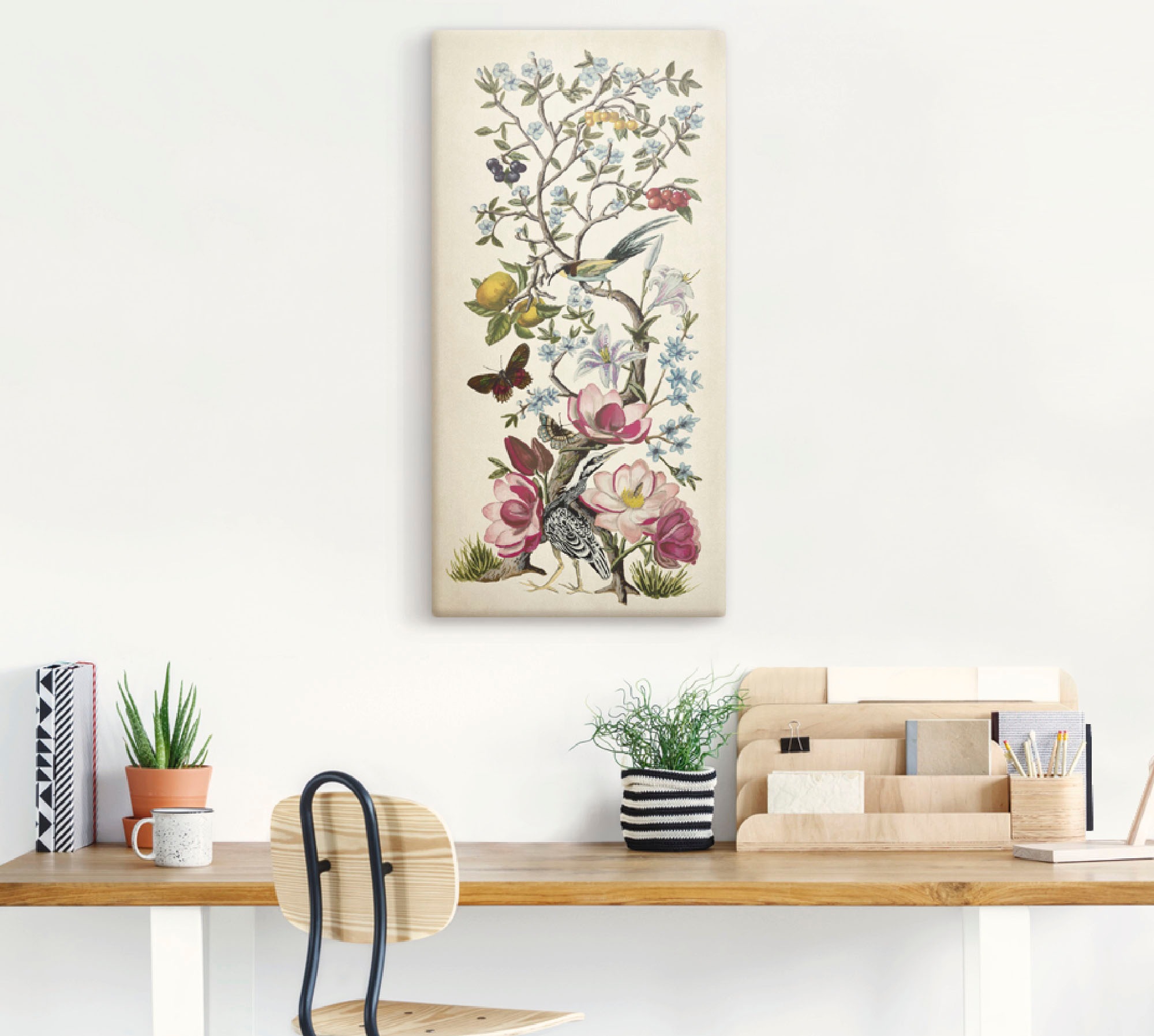 Artland Wandbild »Chinoiserie Natur II«, Pflanzen, (1 St.), als Alubild, Outdoorbild, Leinwandbild, Wandaufkleber, versch. Größen