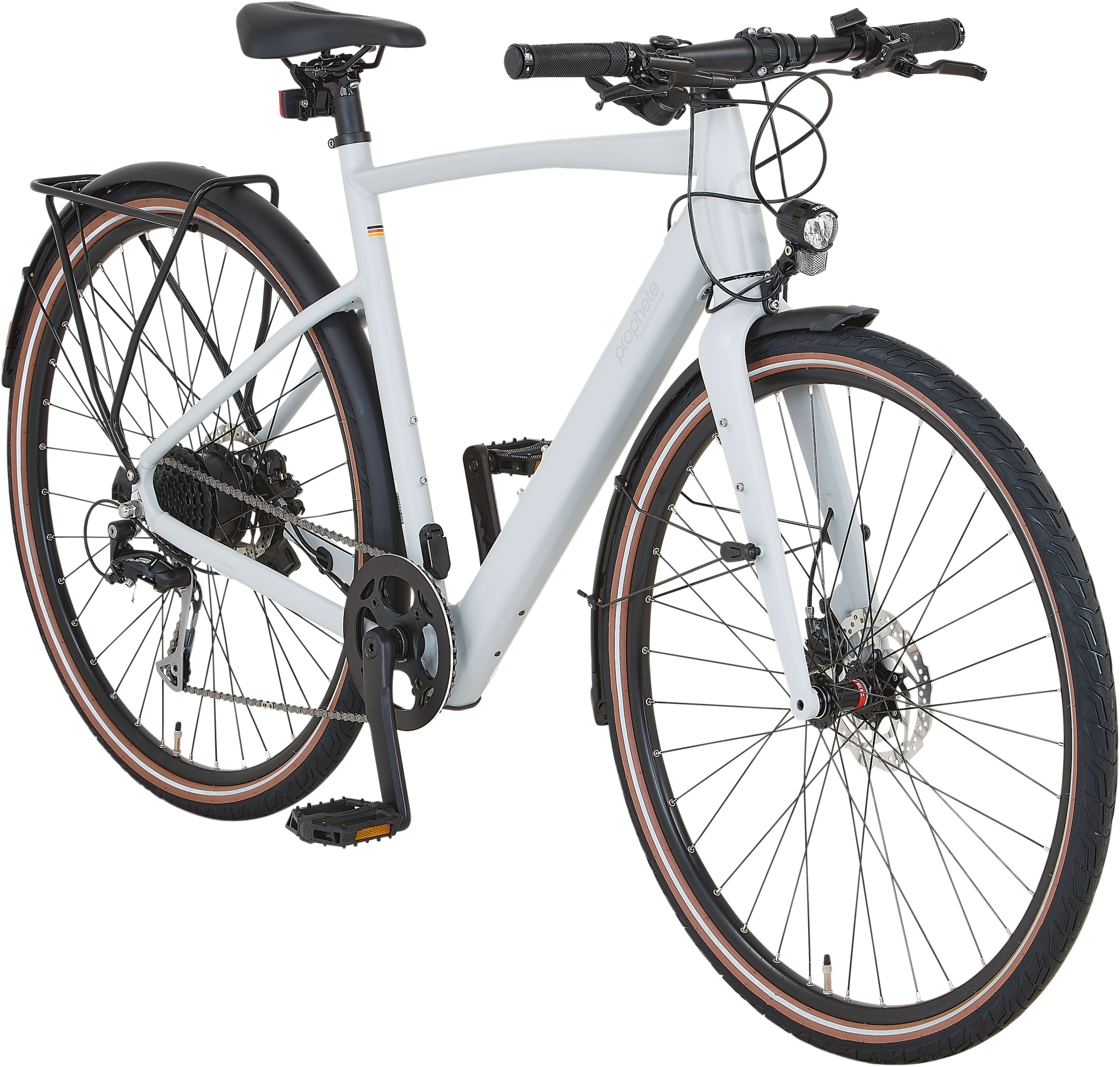 Prophete E-Bike »Urbanicer 2.9«, 9 Gang, Shimano, Alivio, Heckmotor 250 W, Pedelec, Elektrofahrrad für Herren