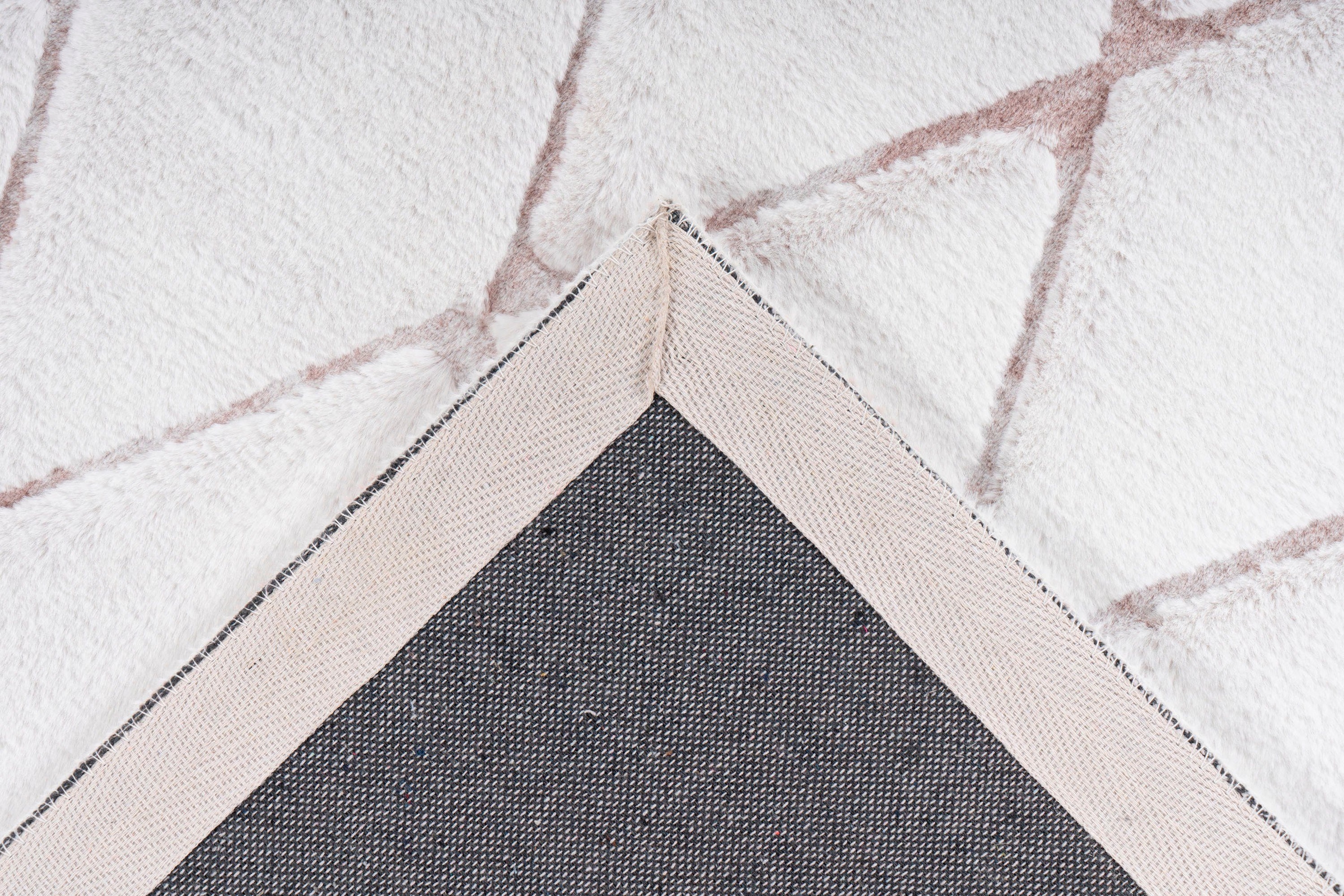 calo-deluxe Teppich »Jardan-2000« rechteckig 20 mm Höhe besonders weich durch Microfaser, Rauten-Design