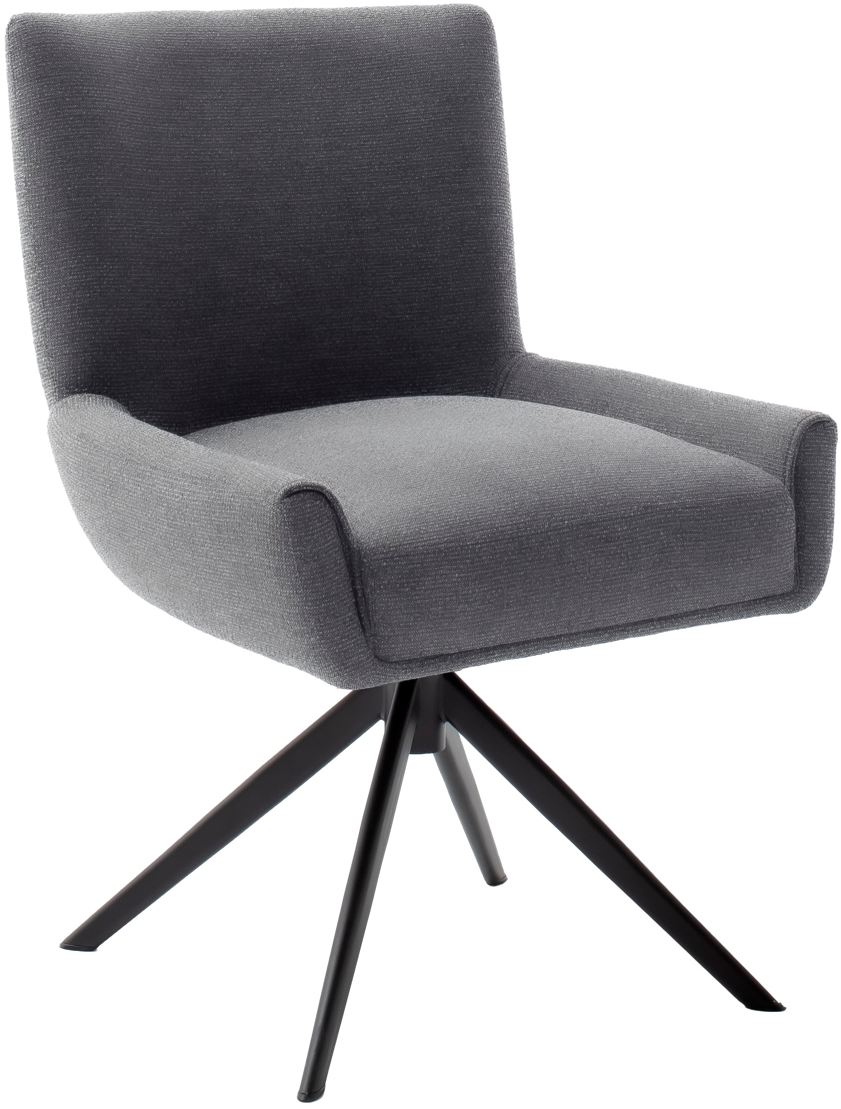 MCA furniture 4-Fußstuhl »WILSON Esszimmerstuhl, Armlehnstuhl, Polsterstuhl, modern«, (Set), 2 St., Flachgewebe, Stuhl, Armlehnenstuhl, drehbar, Taschenfederkern, belastbar 160 kg,XXL