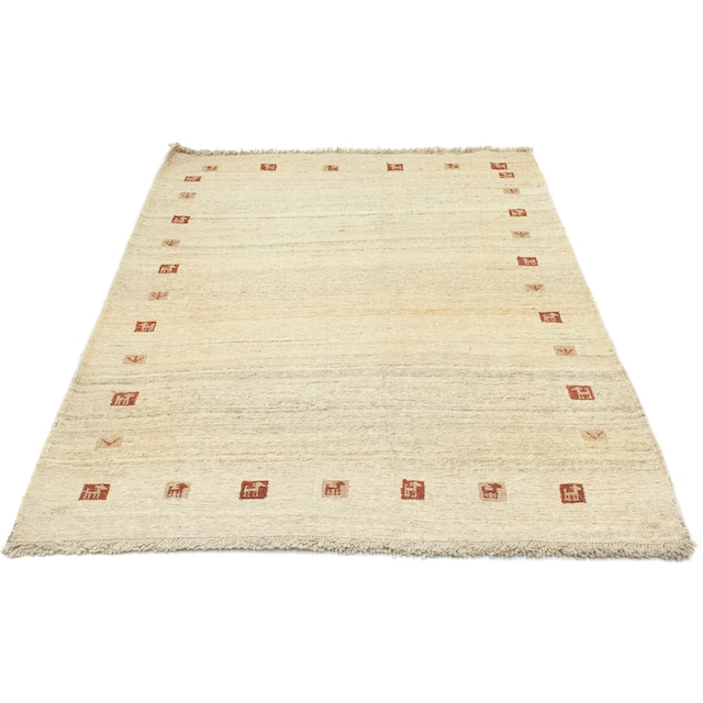Teppich online handgeknüpft handgeknüpft beige«, morgenland kaufen »Gabbeh rechteckig, Wollteppich