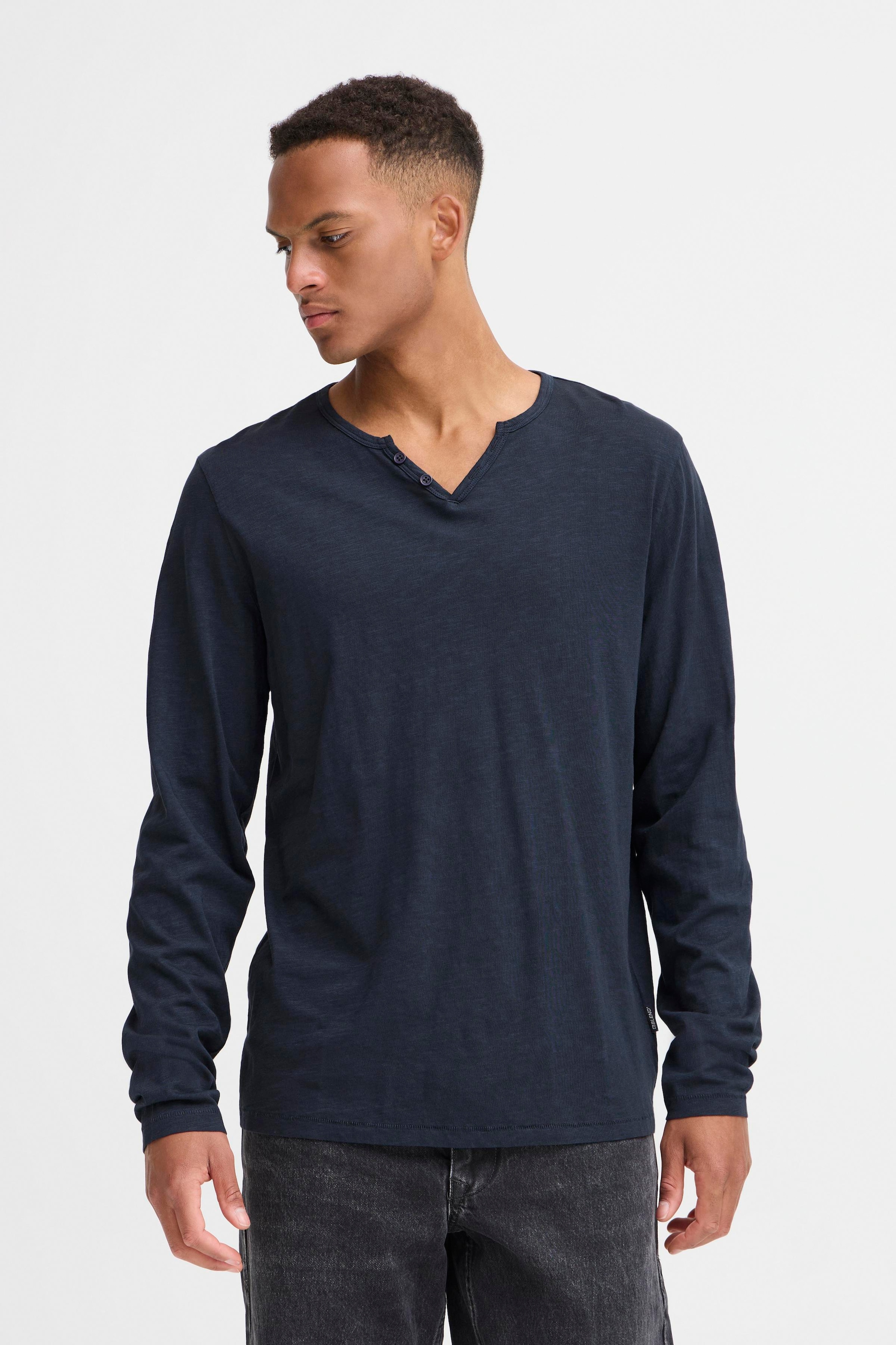 Blend T-Shirt »BHIVALDE SPILT NCK L/S TEE«