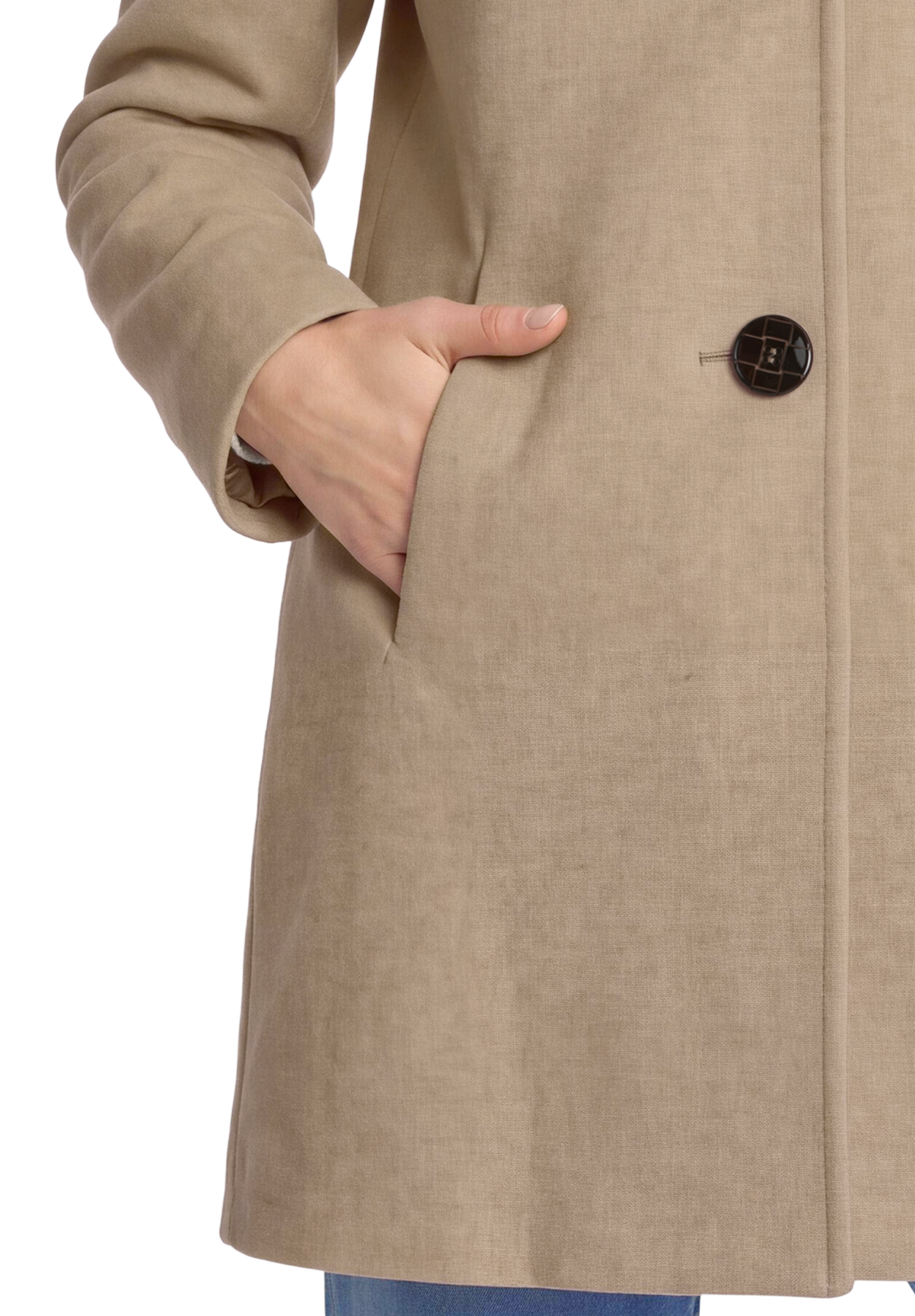 Gil Bret Wolljacke mit Kapuze 2 in 1 Optik mit Kapuze