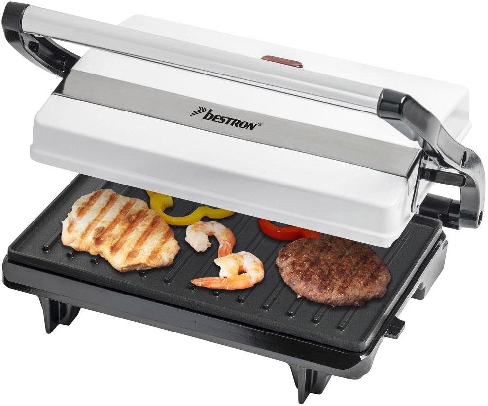 bestron Kontaktgrill »APM123W Viva Italia«, 700 W, auch als Sandwich-/Panini-Kontaktgrill einsetzbar, antihaftbeschichtet