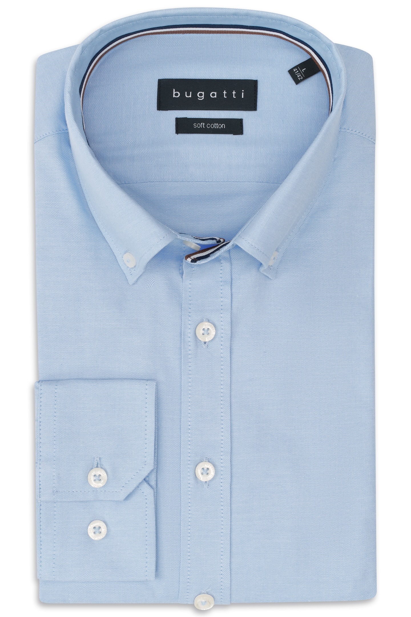 bugatti Langarmhemd »Button-Down« Oxford Modern Fit