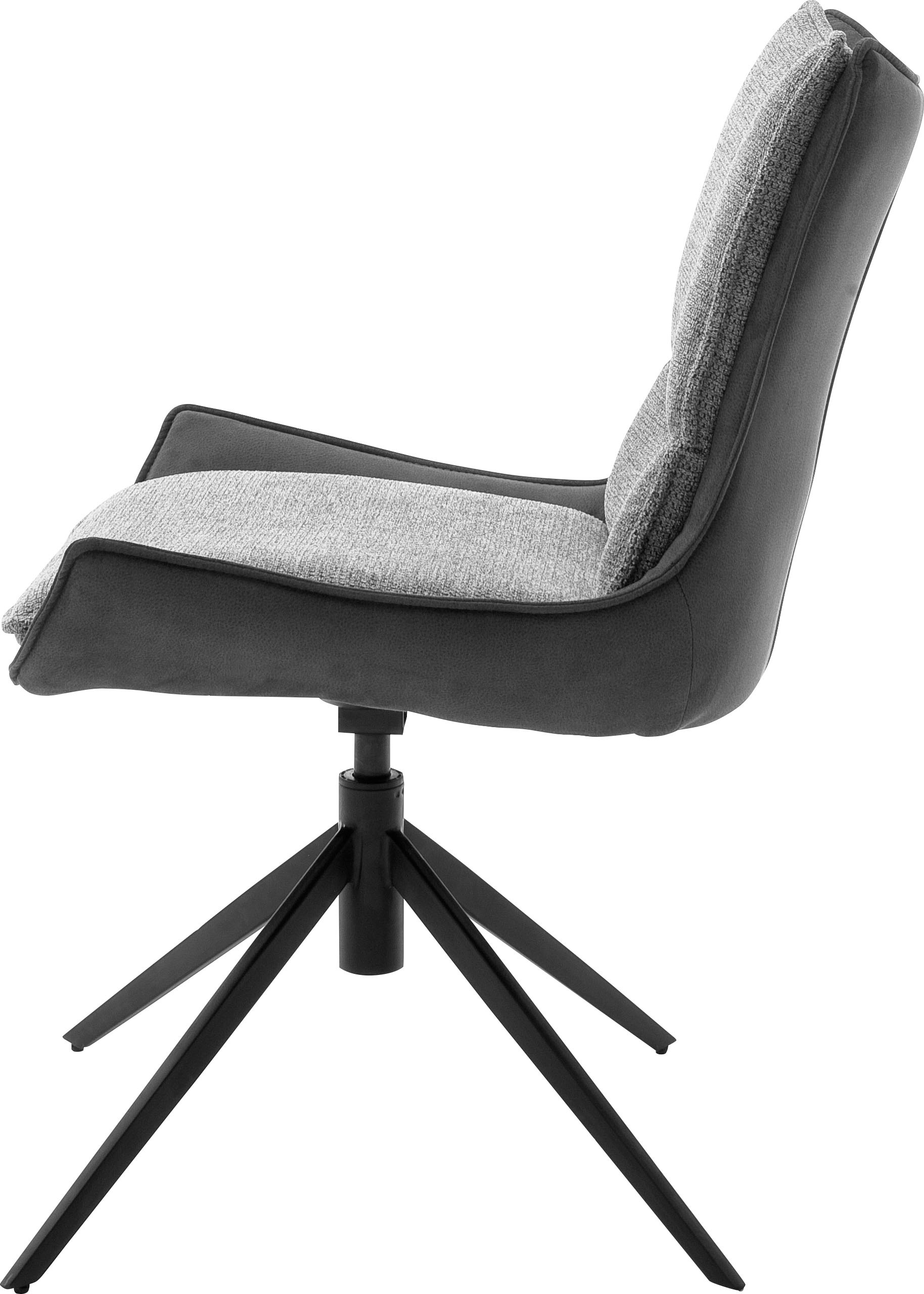 MCA furniture 4-Fußstuhl »Kitami«, (Set), 2 St., Esszimmerstuhl drehbar 360° mit Nivellierung, Stoffbezug, bis 120 kg