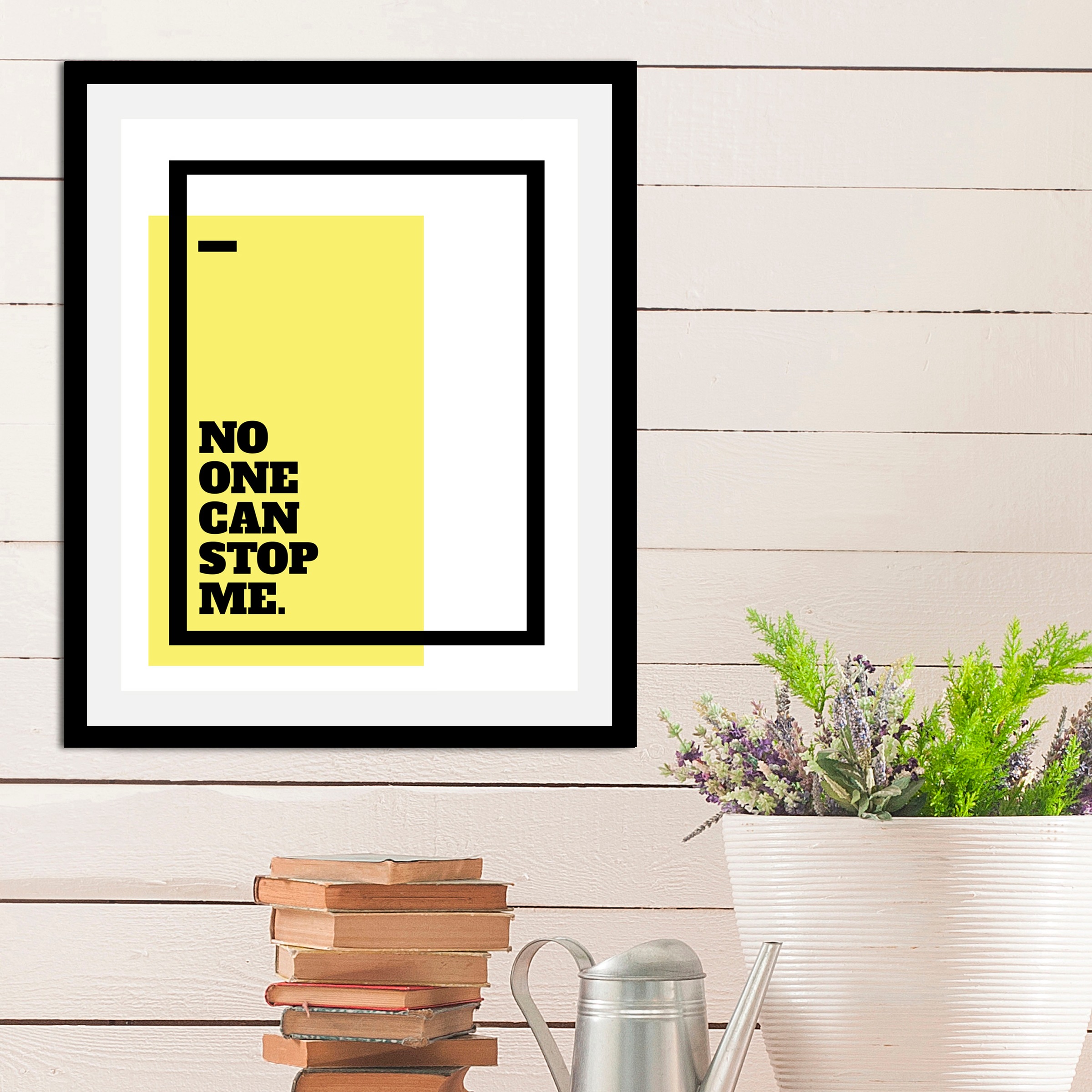 queence Bild »No one can stop me«, Schriftzüge-Sprüche & Texte-Motivationsbilder, (1 St.), gerahmt