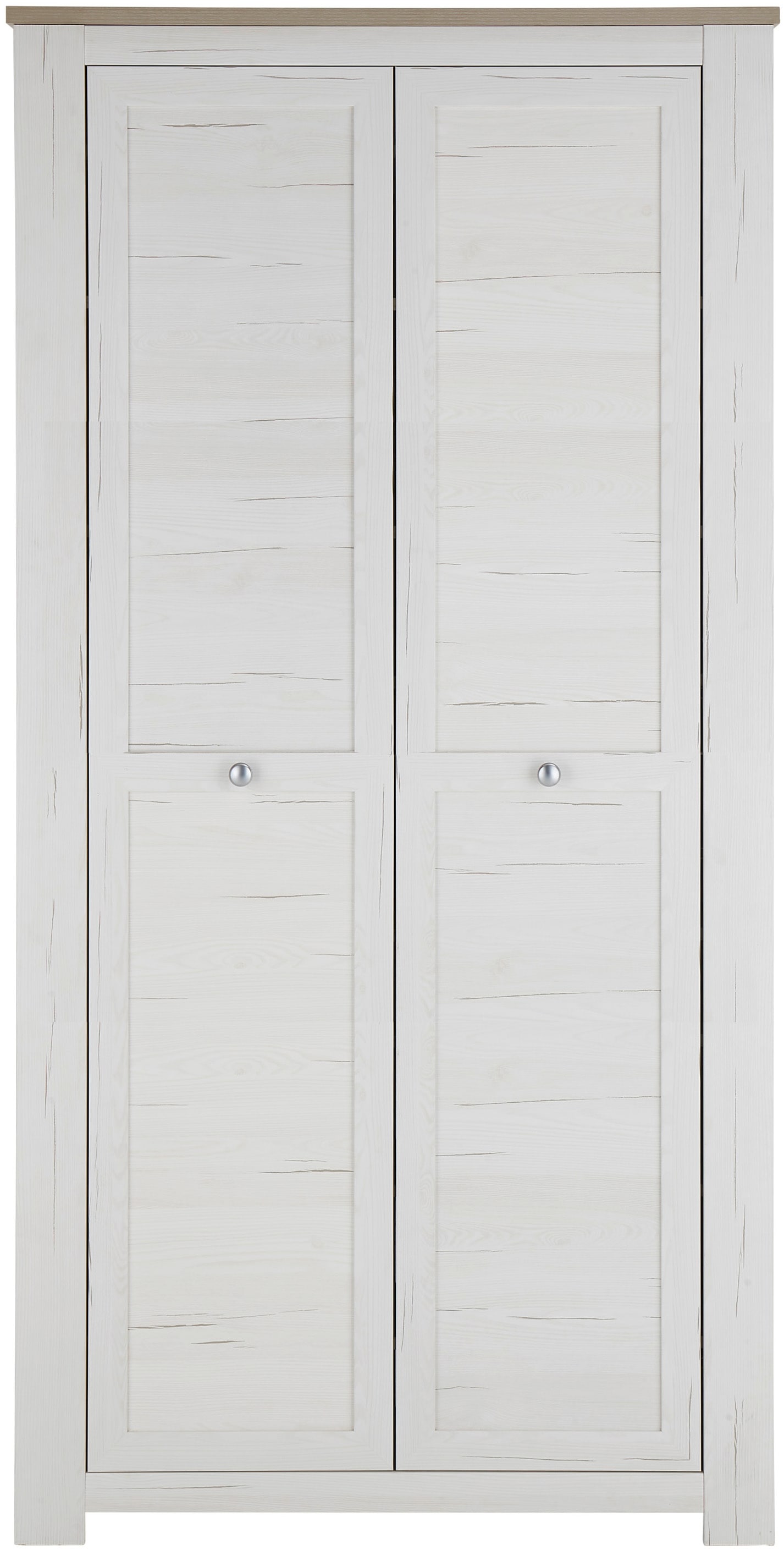 HBZ Schuhschrank »Brixen im Landhaustil, BxHxT 98x195x38 cm«, (1 St.), Schuhschrank mit 2 Türen, 7 Einlegeböden, fester Boden