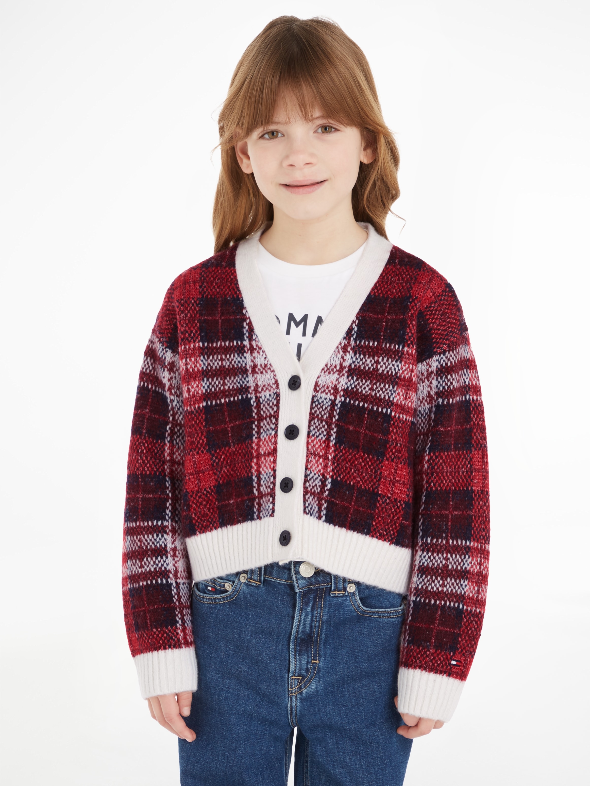 Strickjacke »TOMMY TARTAN CARDIGAN«