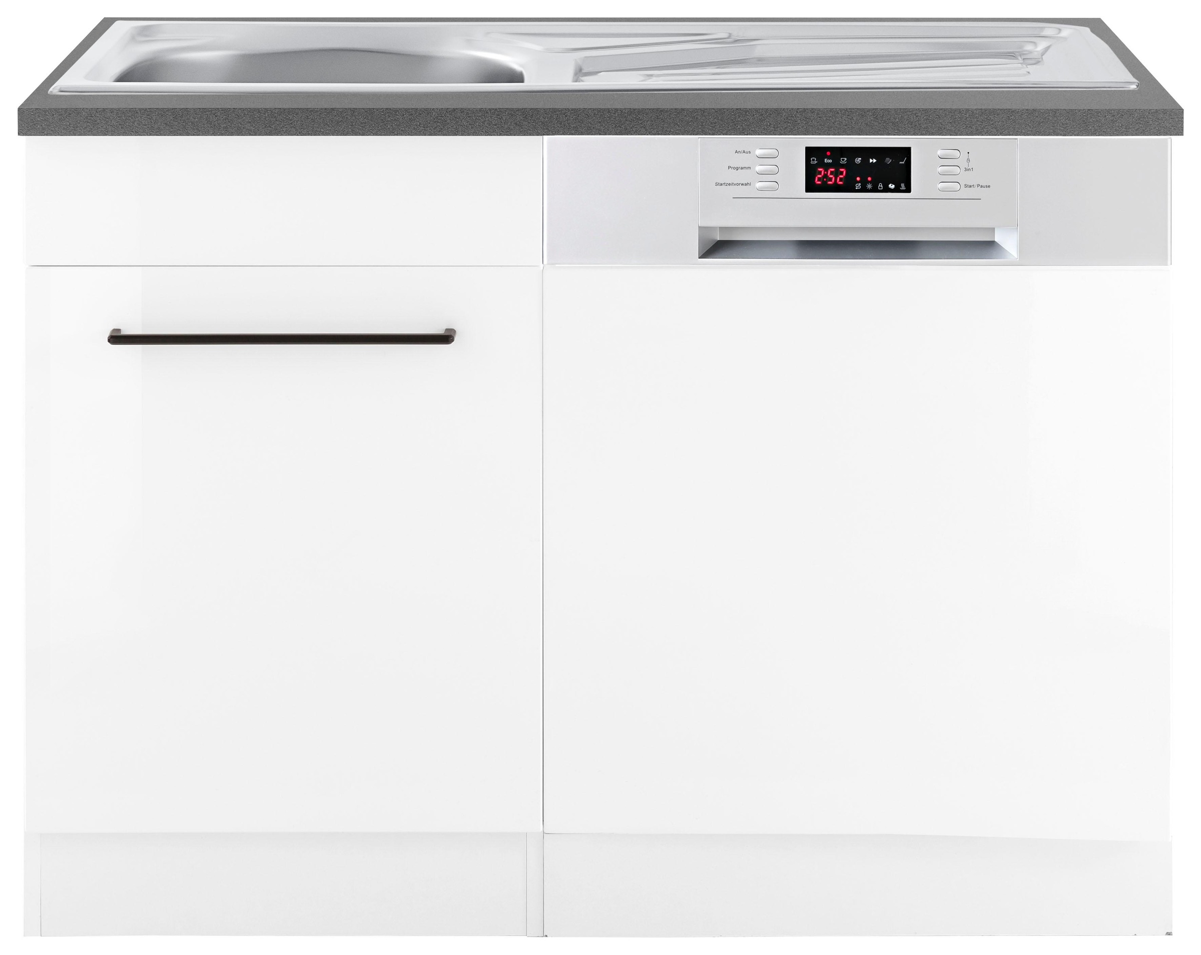 KOCHSTATION Spülenschrank "KS-Tulsa" 110 cm breit, inkl. Tür/Sockel für Einbaugeschirrspüler, Metallgriff