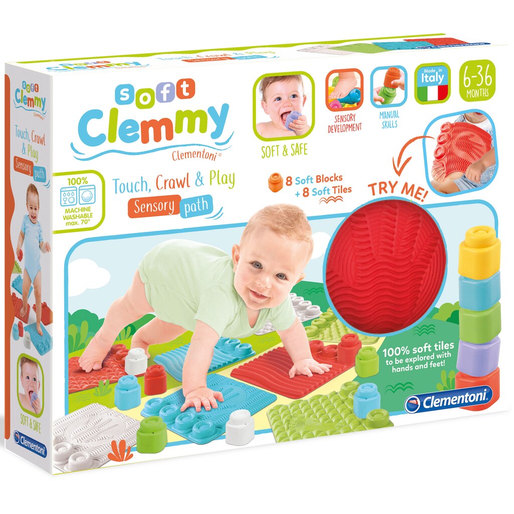 Clementoni® Spielbausteine »Clemmy Soft, Sensorische Spielmatten«