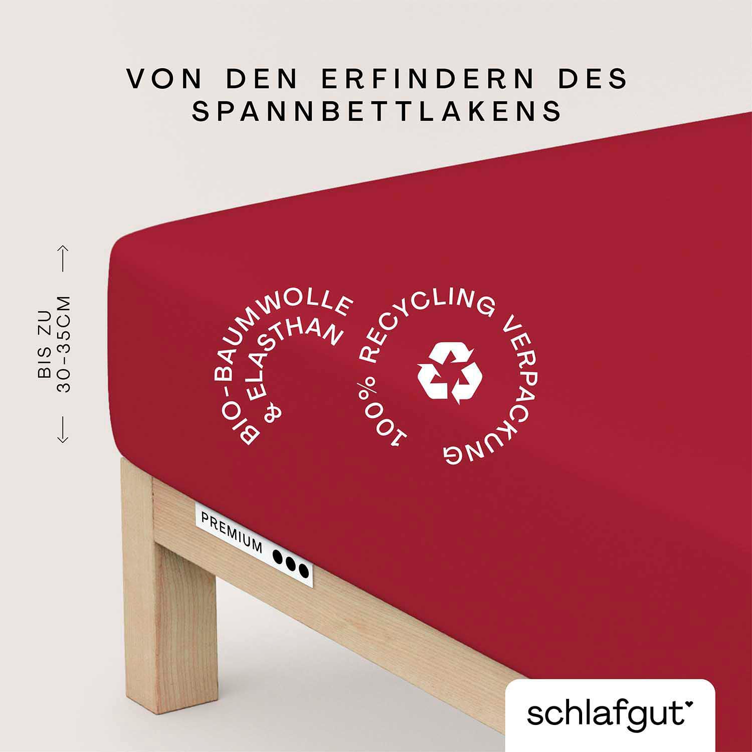 Schlafgut Spannbettlaken »Premium«, nachhaltige Zero Waste Verpackung