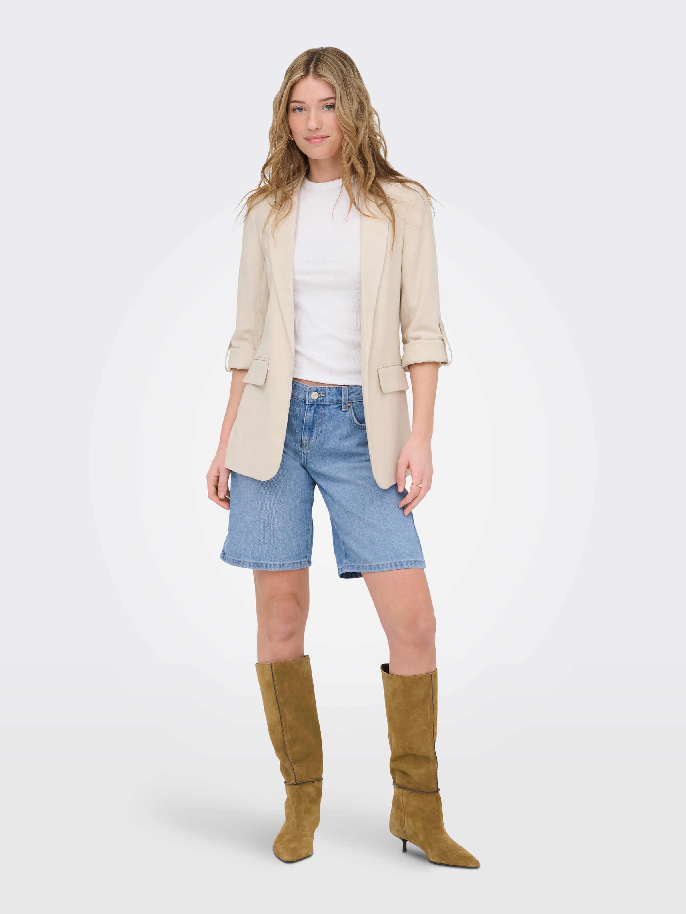 ONLY Jeansbermudas »ONLRHONA LW SHORTS DNM«