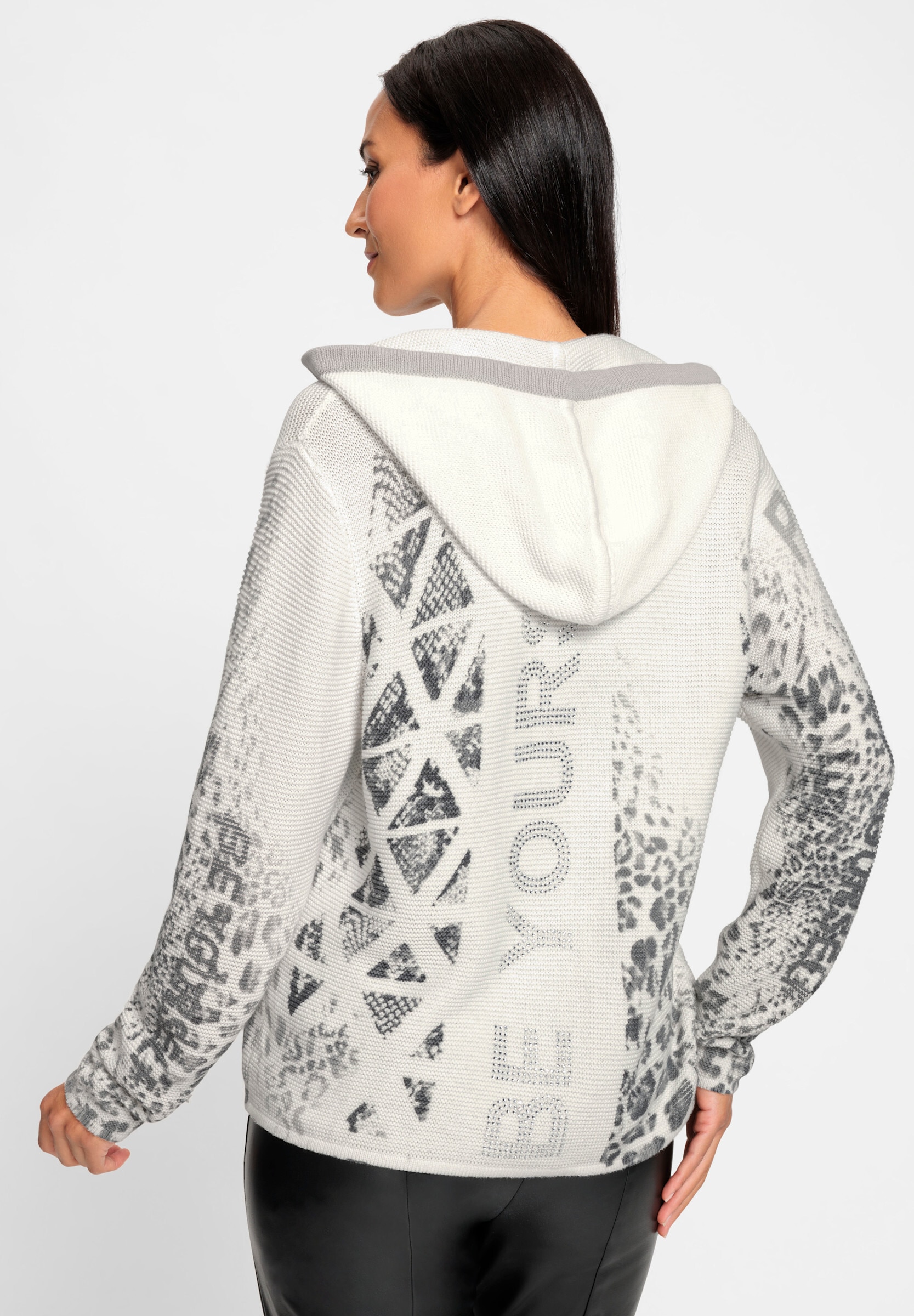 heine Strickjacke »Strickjacke Kapuzenstrickjacke mit Kapuze«