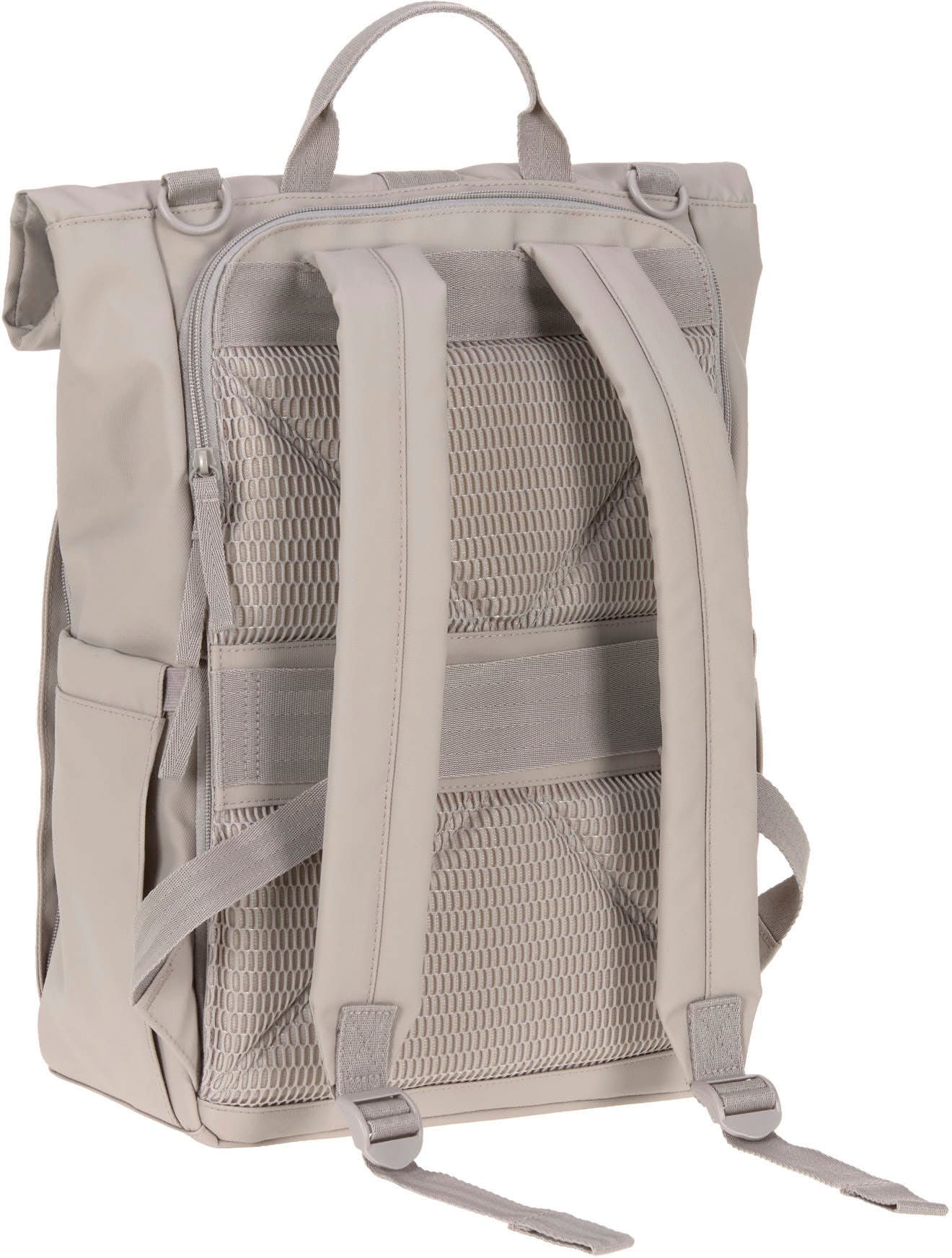 LÄSSIG Wickelrucksack »Green Label, Rolltop Up, taupe«, vegan; zum Teil aus recyceltem Material