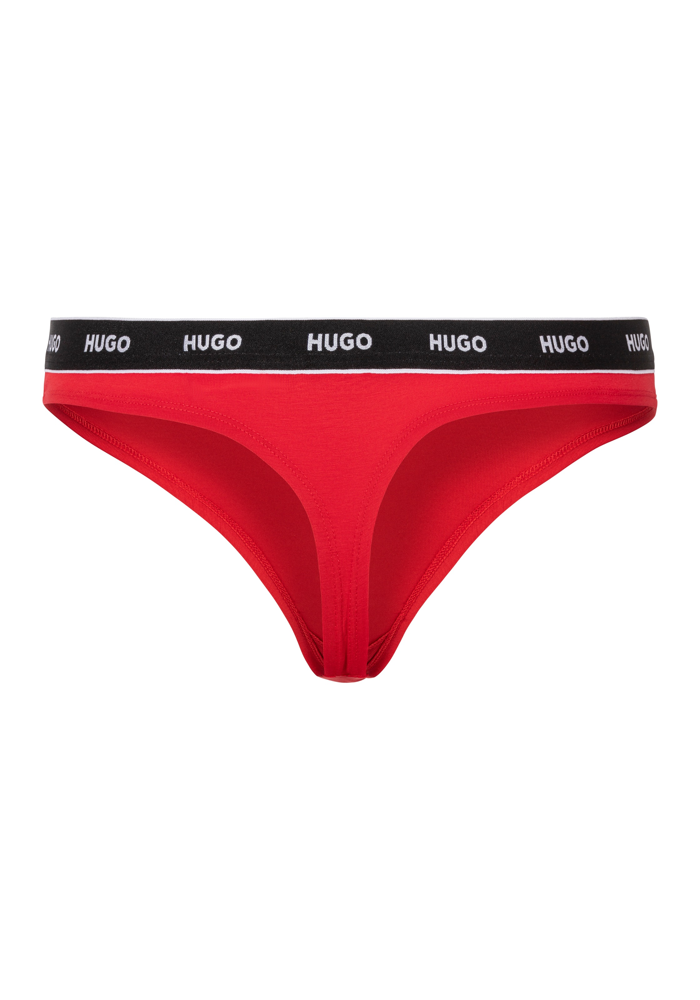 HUGO Underwear String »THONG STRIPE PYP 10«, mit BOSS Schriftzug auf dem Bund