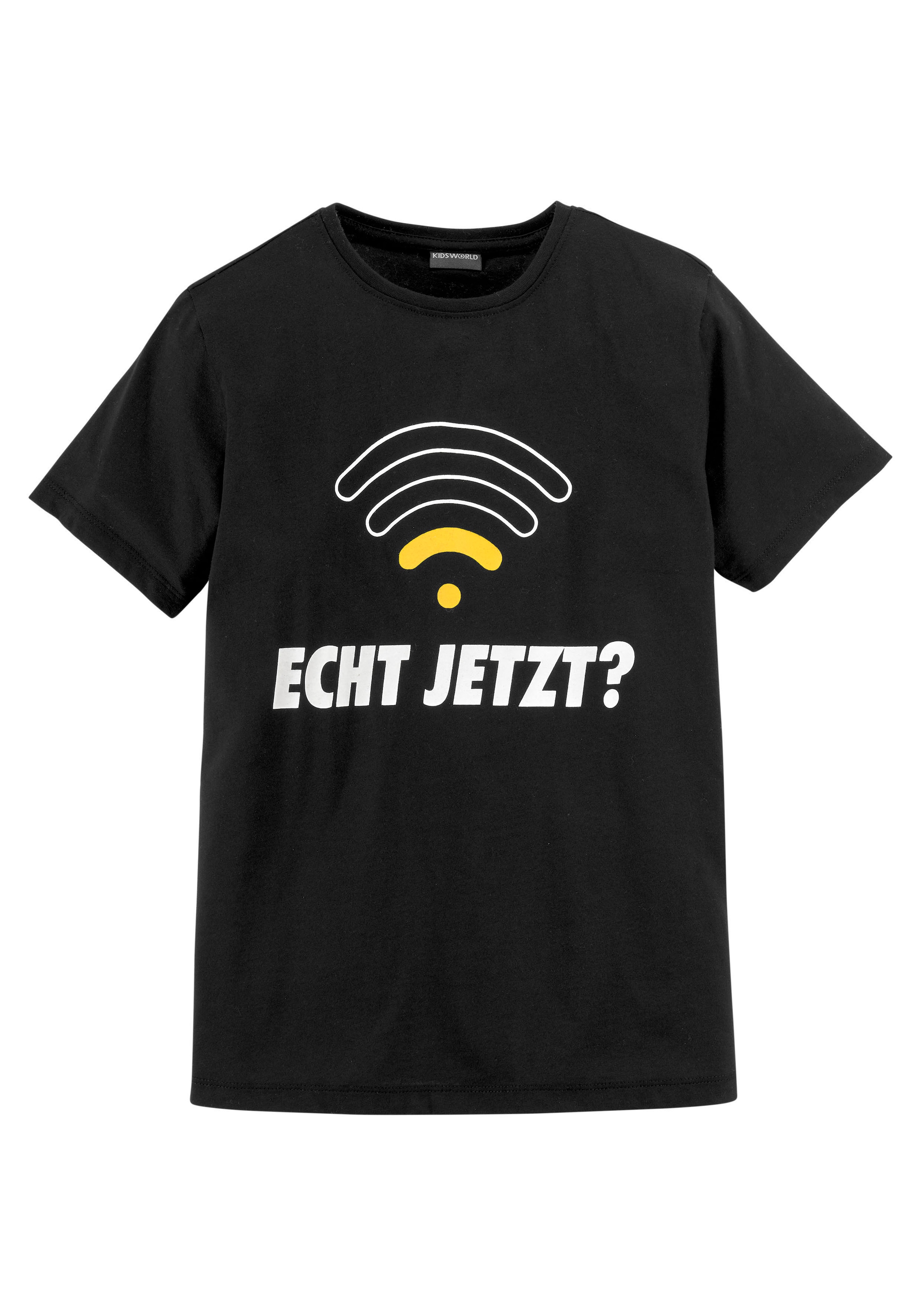 KIDSWORLD bei JETZT?«, »ECHT T-Shirt Spruch
