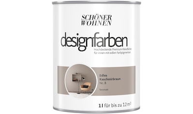 SCHÖNER WOHNEN FARBE Wand- und Deckenfarbe »designfarben«, 1 Liter, Edles...