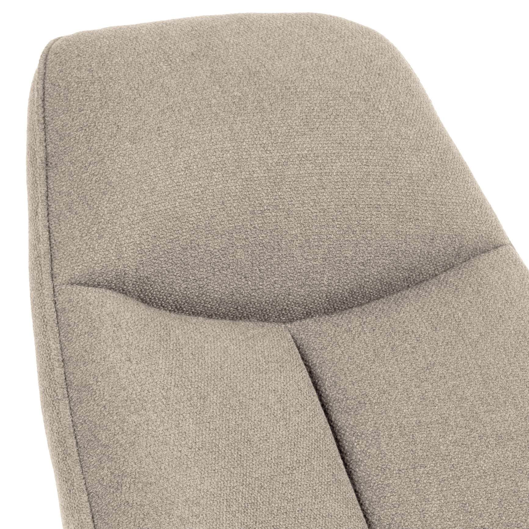 ACTONA GROUP Loungesessel »Texas«, Lehnstuhl, Boucle beige, Gestell matt schwarz rau Stahl, 73x92x98cm