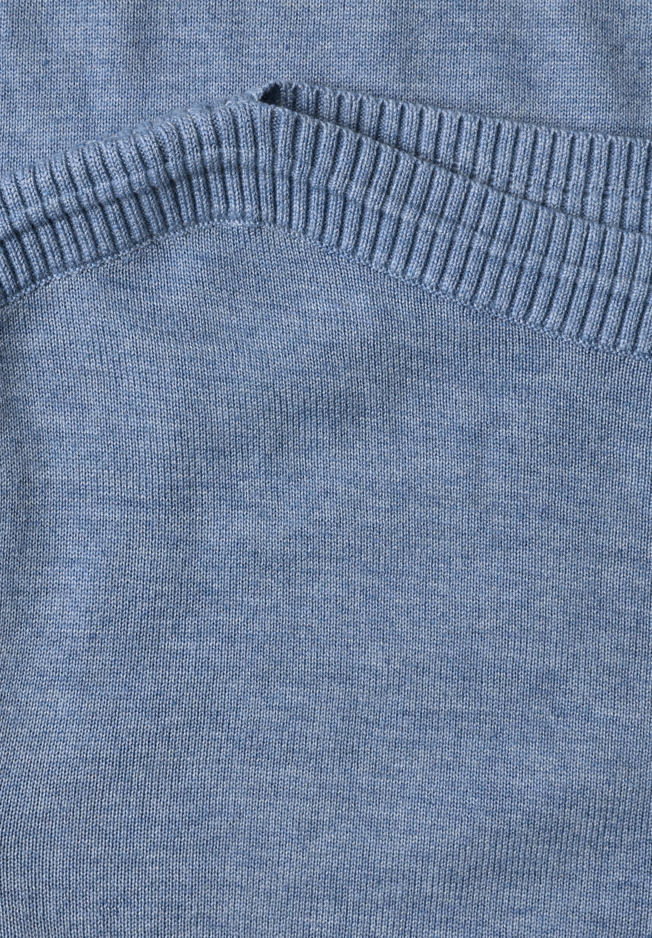STREET ONE Strickpullover Feinstrick mit U-Boot-Ausschnitt / Viskose